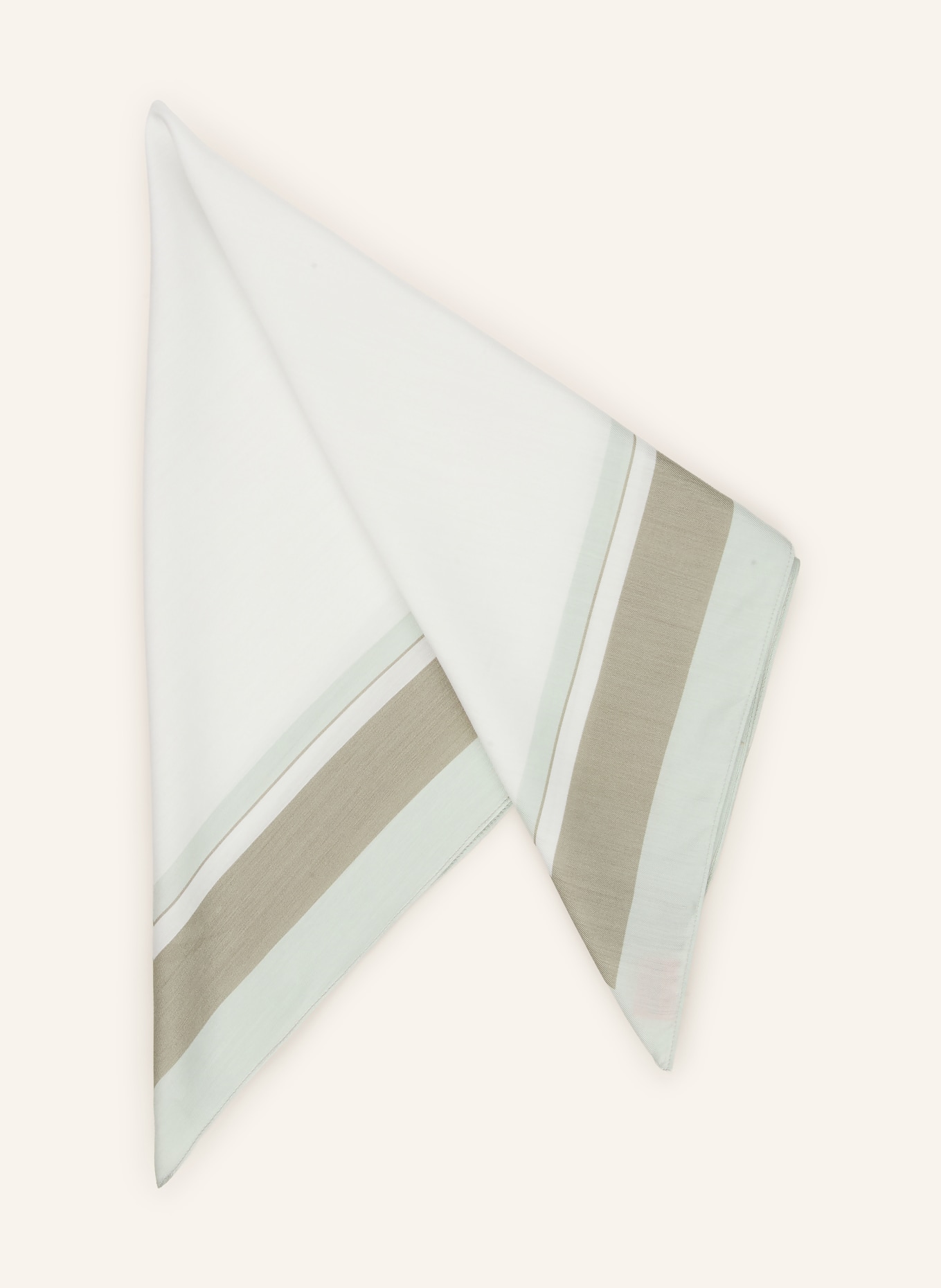 HUGO szal: KREMOWY / KHAKI / JASNOZIELONY