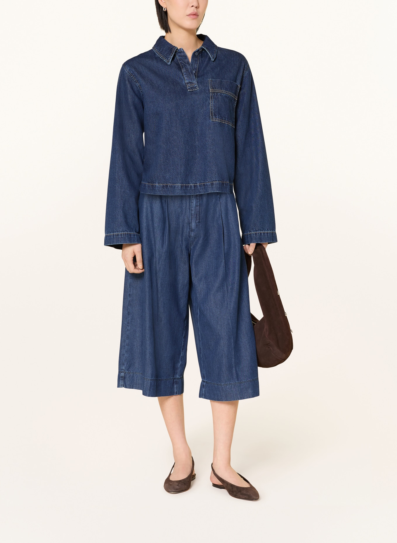 MAC Culotte aspect jean: BLEU