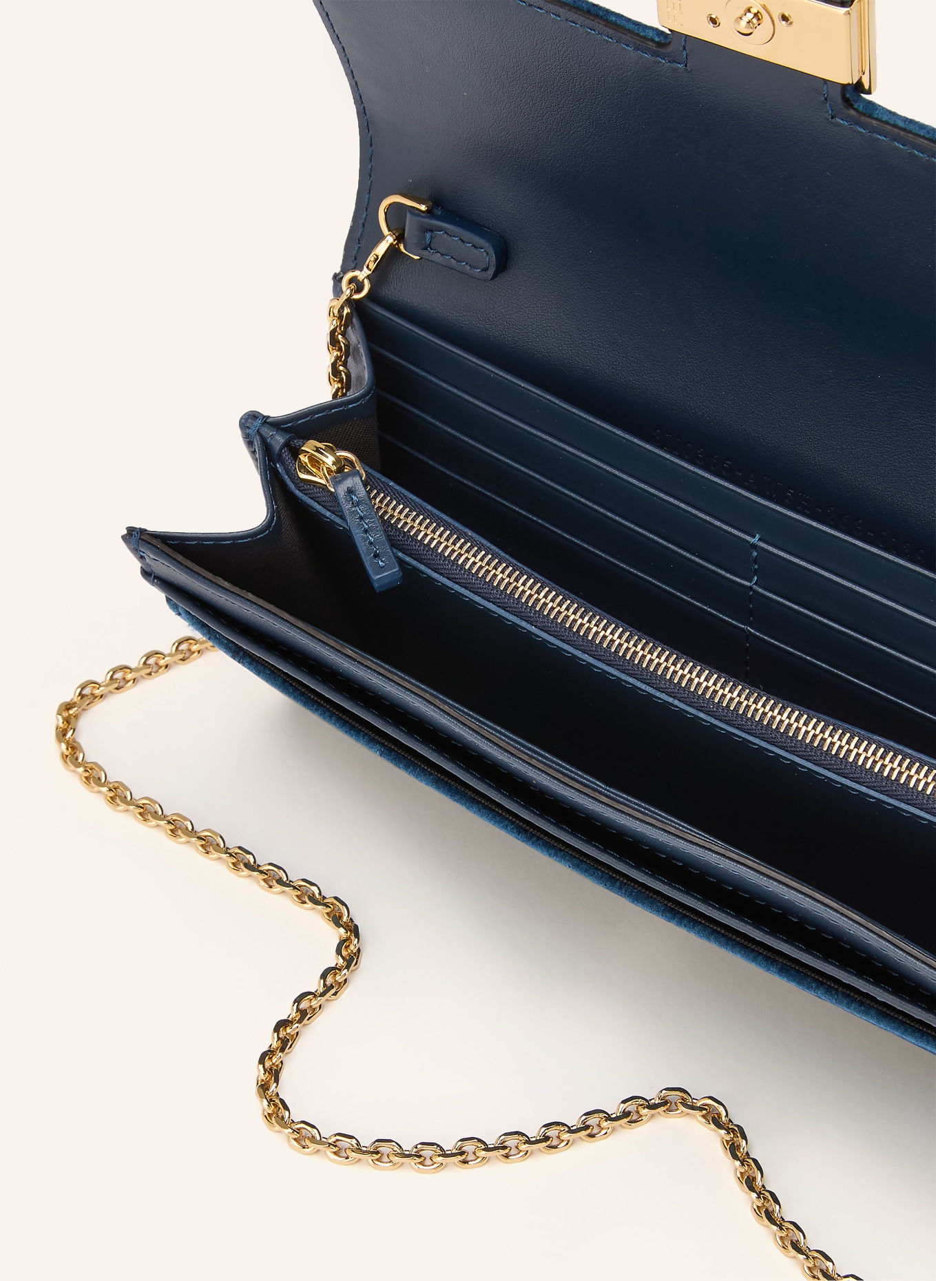 FENDI Geldbörse zum Umhängen: BLAU / GOLD