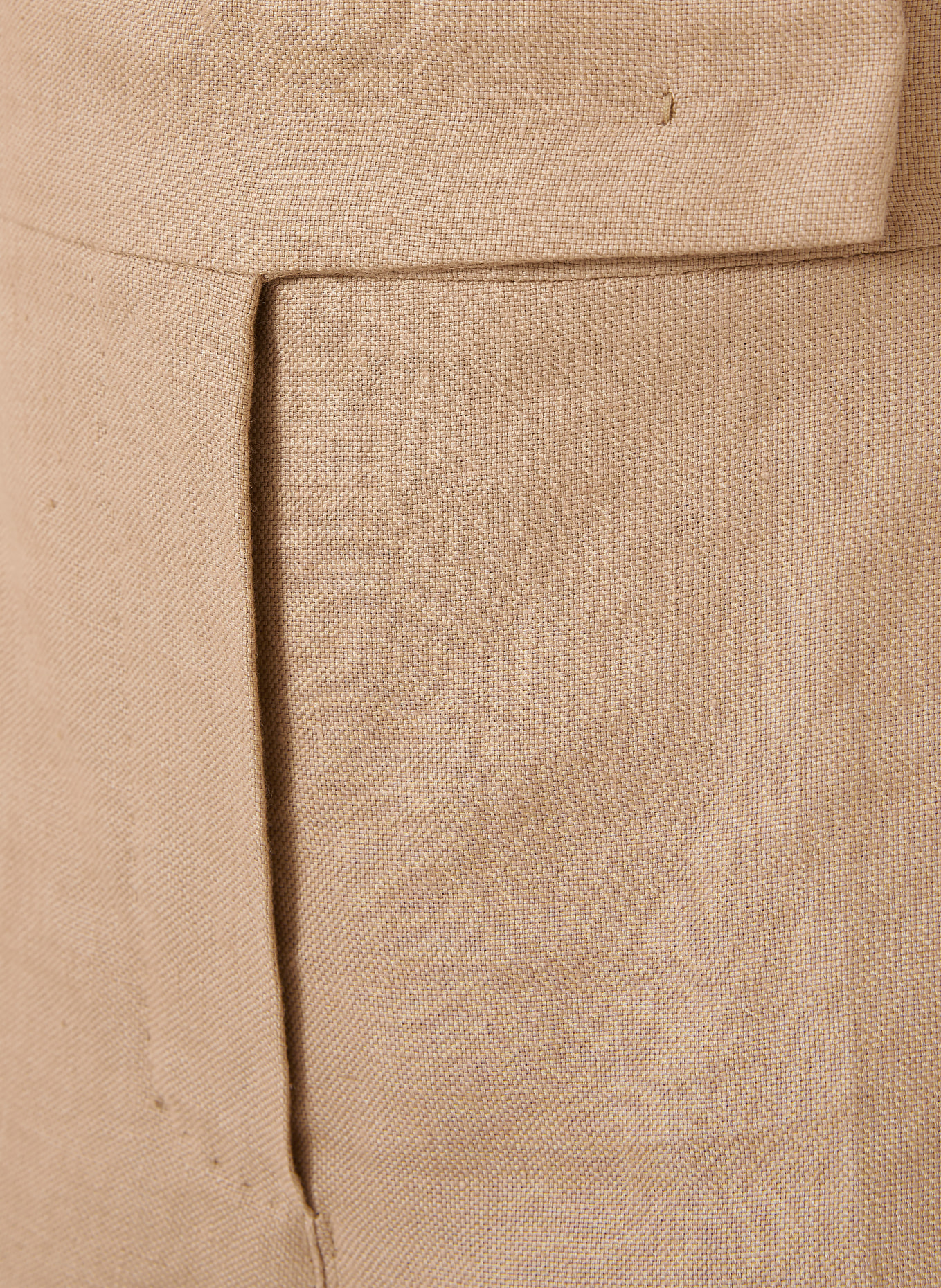 Max Mara Marlene-broek BIG van linnen: BEIGE