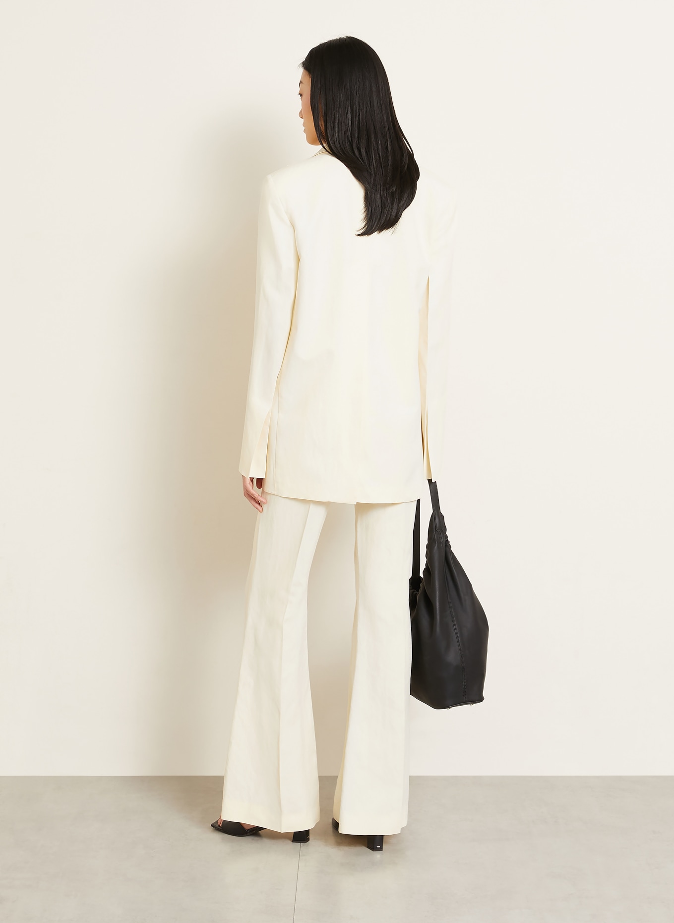 SPORTMAX Bootcut-broek PIACERE: LICHTGEEL