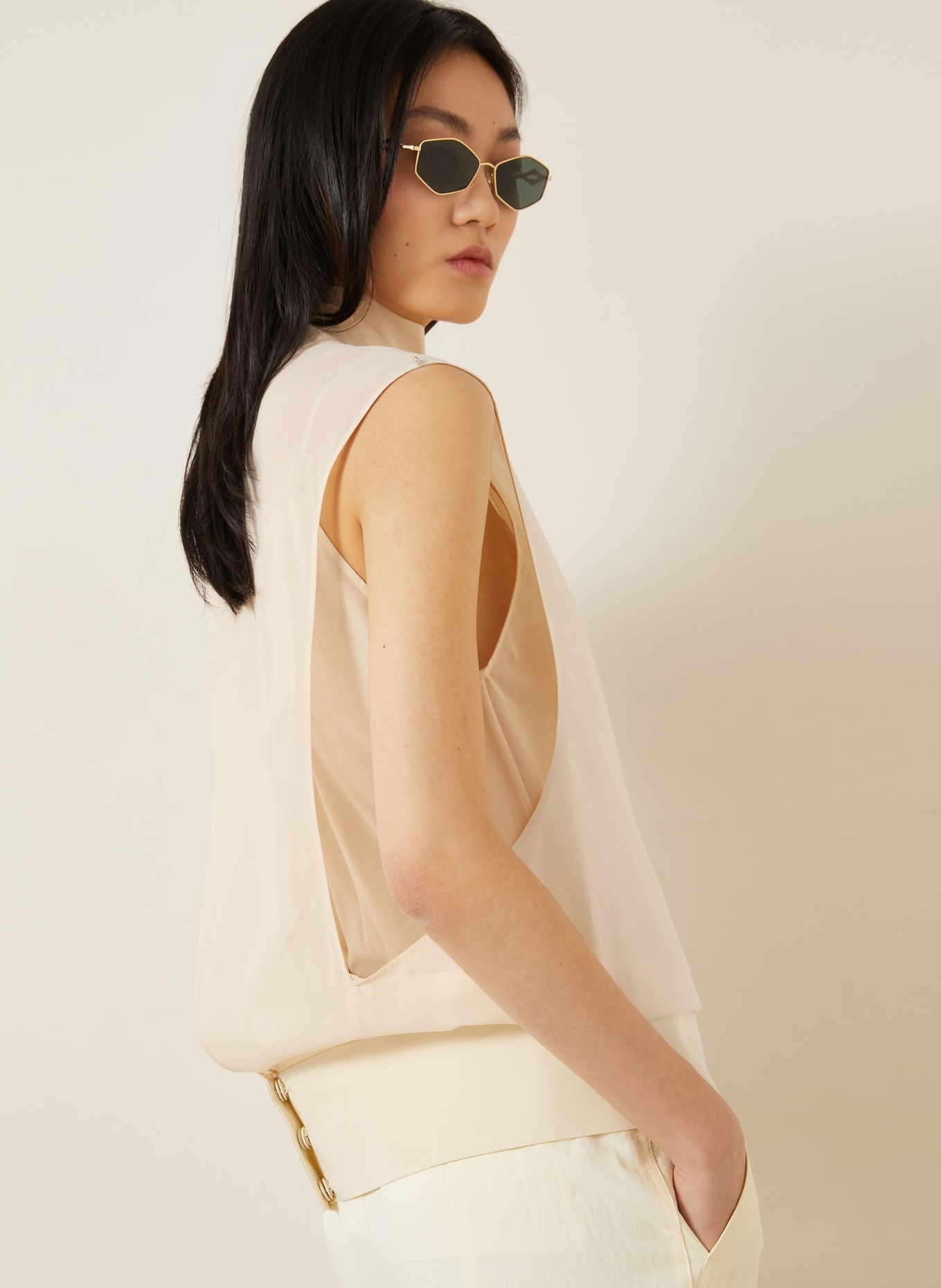 SPORTMAX Blusetop GRADO: ECRU