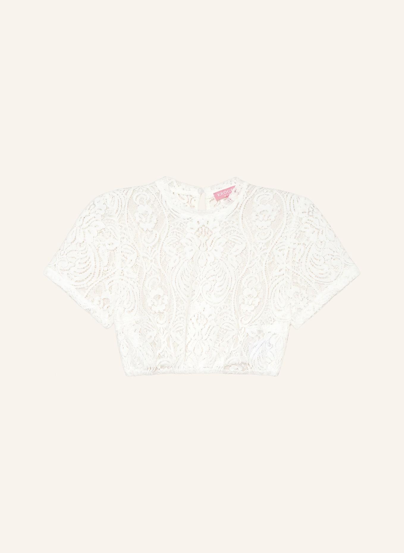 KRÜGER Dirndlbluse aus Spitze: WEISS