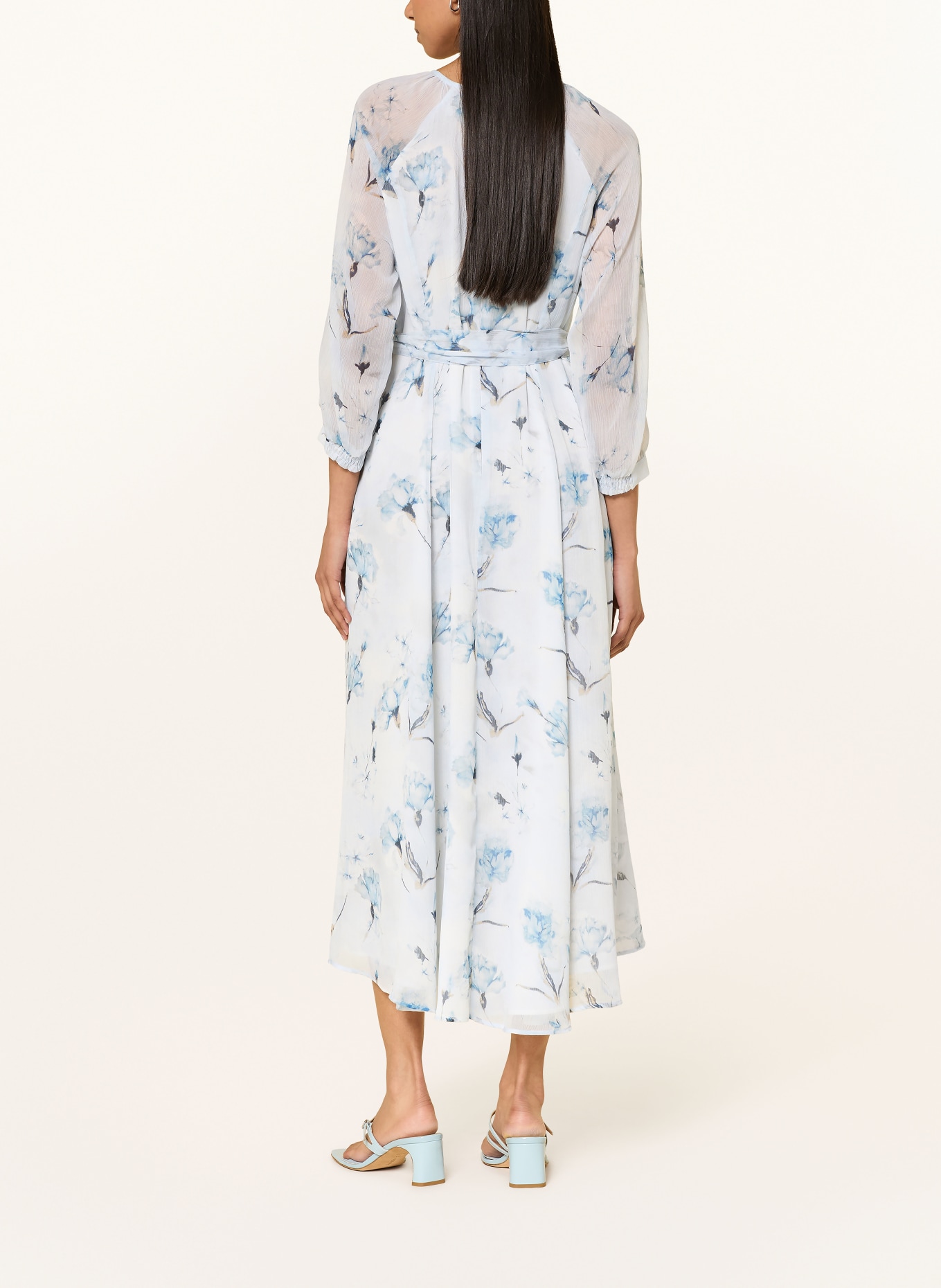 MORE & MORE Sukienka z rękawami 3/4: JASNONIEBIESKI / JASNOBRĄZOWY / NIEBIESKI