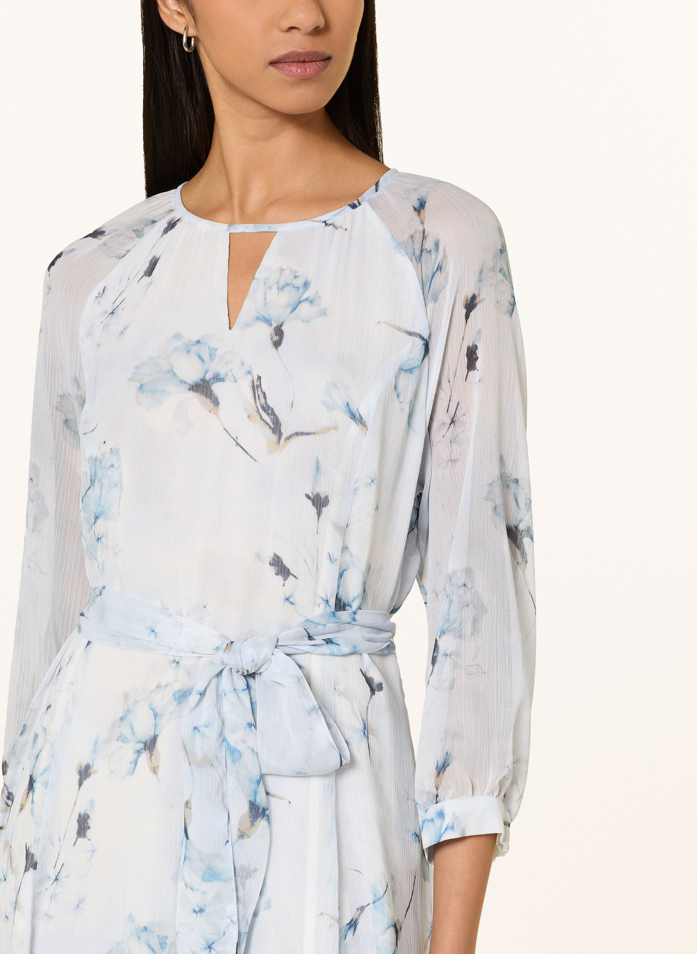 MORE & MORE Sukienka z rękawami 3/4: JASNONIEBIESKI / JASNOBRĄZOWY / NIEBIESKI