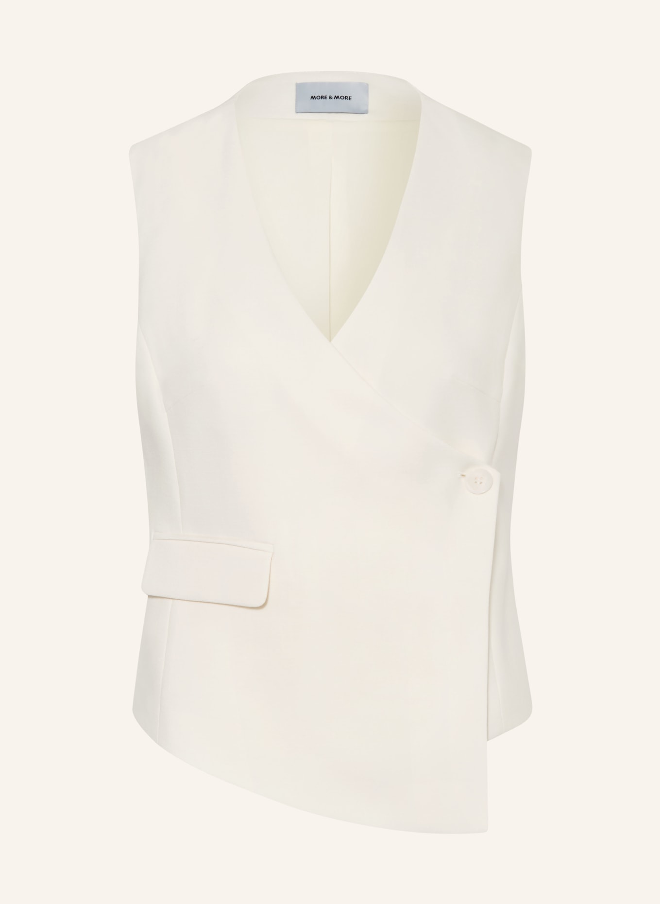 MORE & MORE blazervest: ECRU
