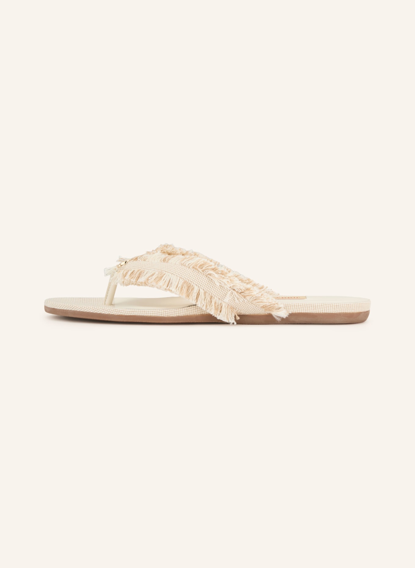JIMMY CHOO Zehentrenner BAY: BEIGE / HELLBRAUN