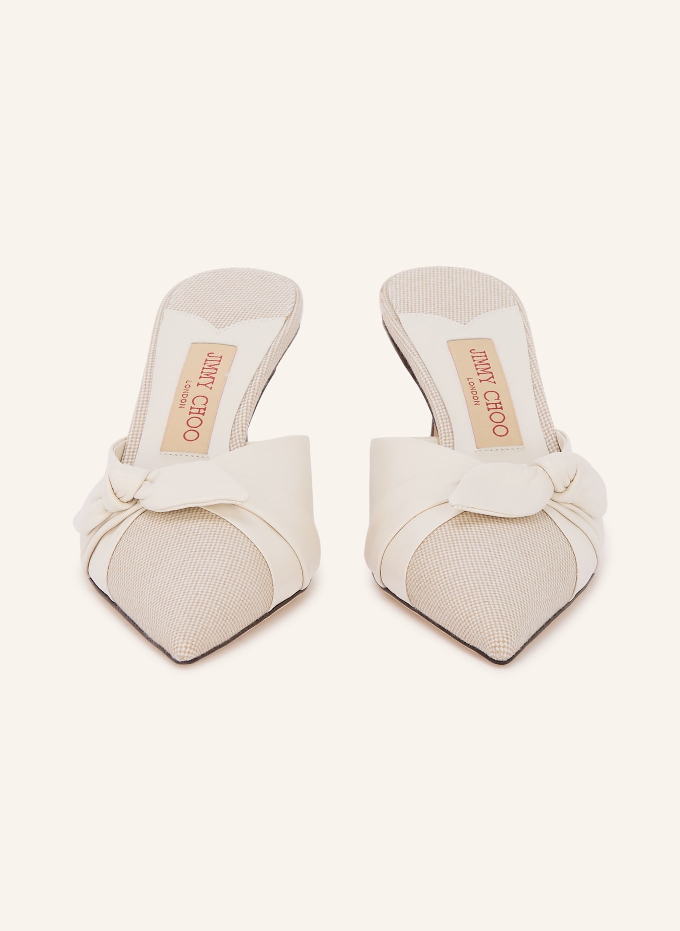 JIMMY CHOO Mules LIVI 65: WEISS / CREME