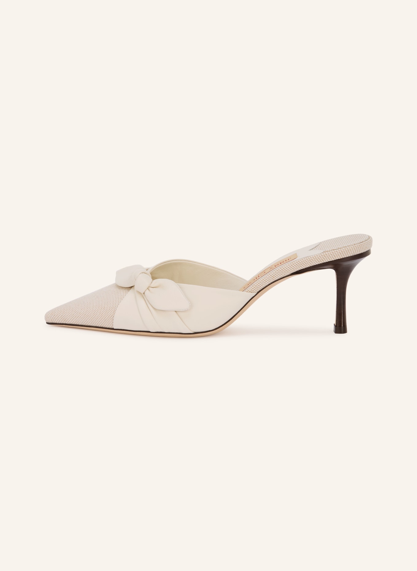 JIMMY CHOO Mules LIVI 65: WEISS / CREME