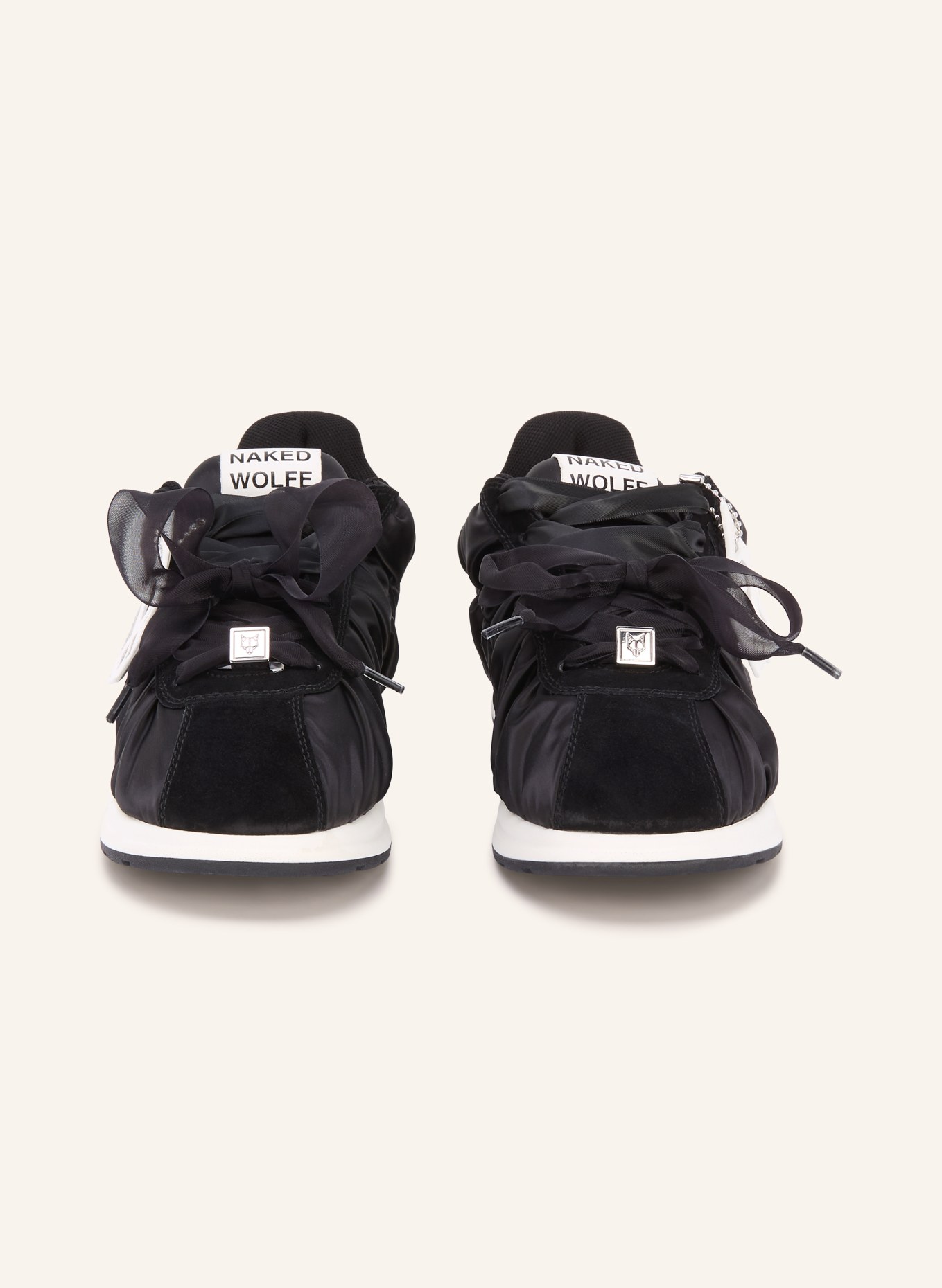 NAKED WOLFE Sneaker EXPENSED: ZWART / WIT