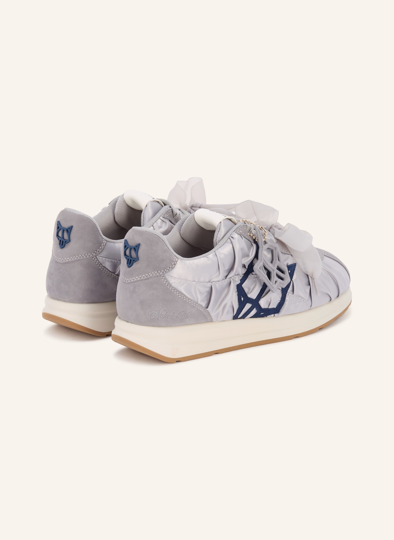 NAKED WOLFE Sneaker EXPENSED: GRAU / DUNKELBLAU