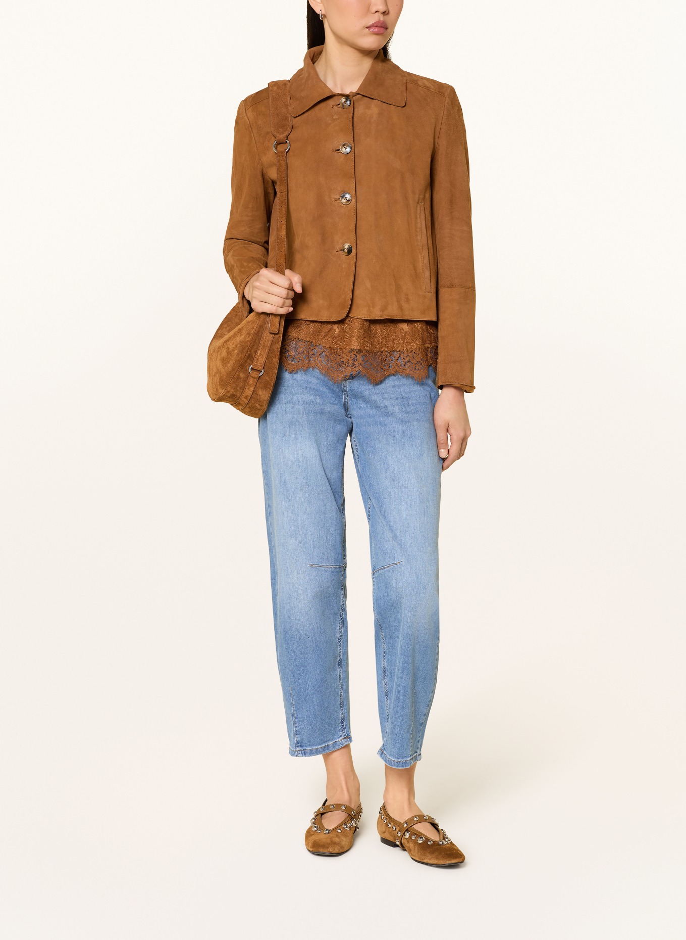 MORE & MORE Maminčiny džíny: 0962 middle blue denim