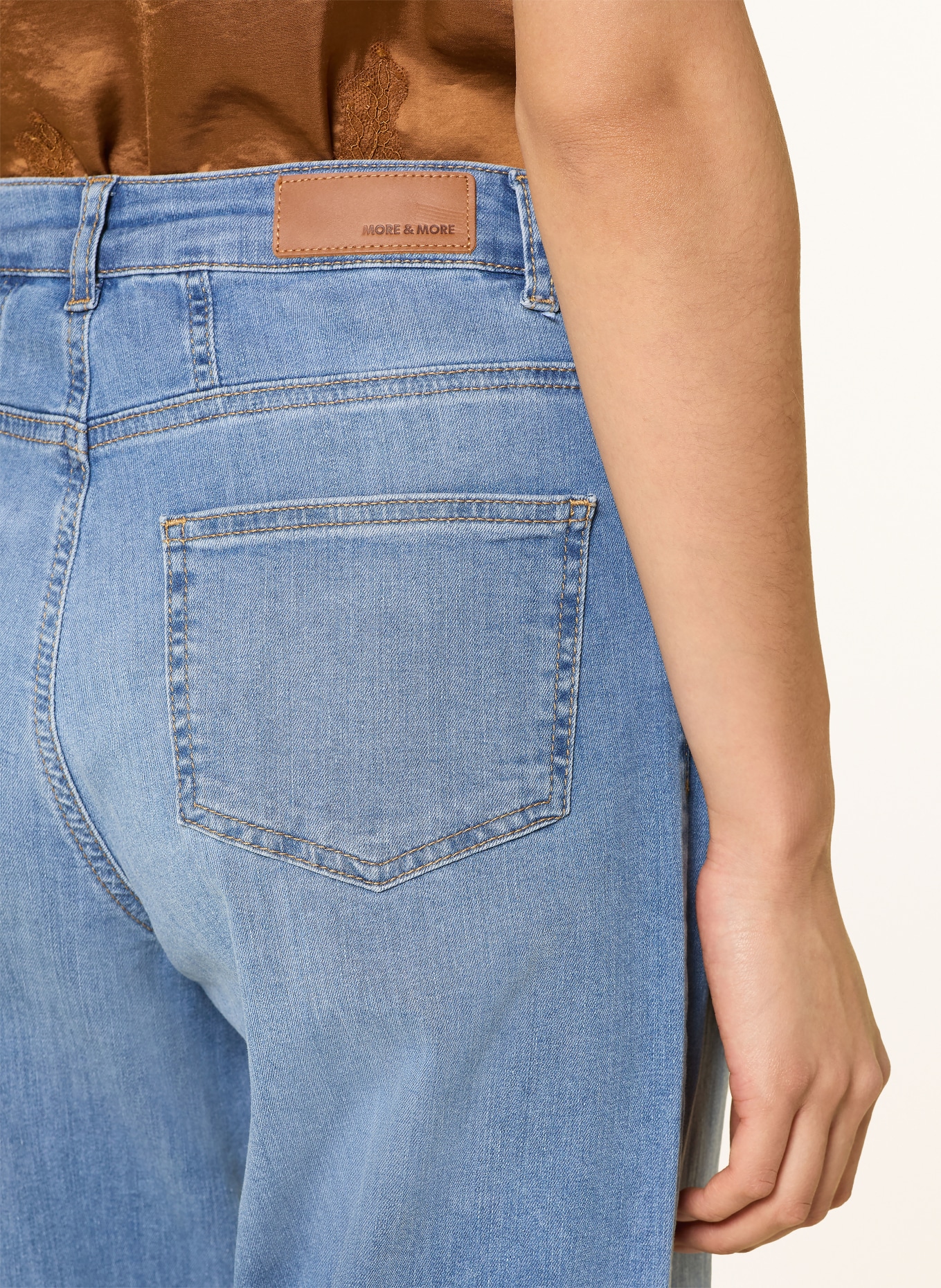 MORE & MORE Maminčiny džíny: 0962 middle blue denim