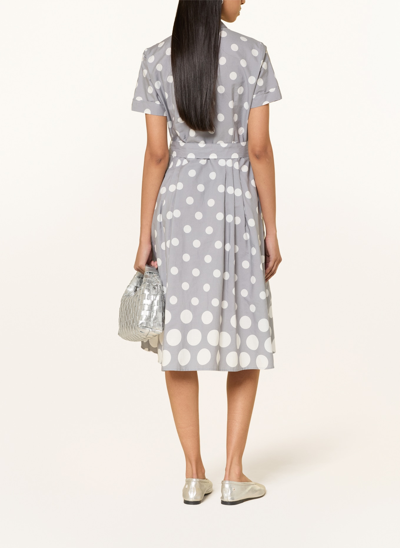 MORE & MORE Overhemdjurk: GRIJS / WIT