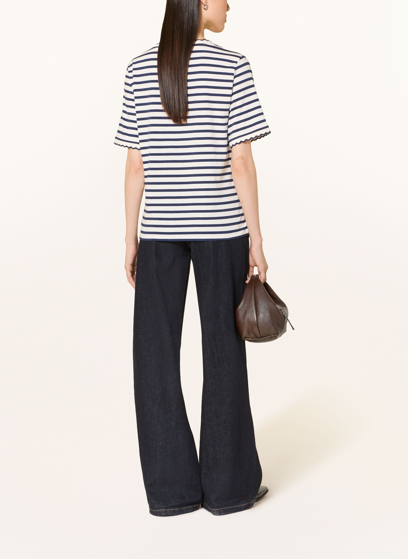 MORE & MORE T-shirt: WHITE / DARK BLUE