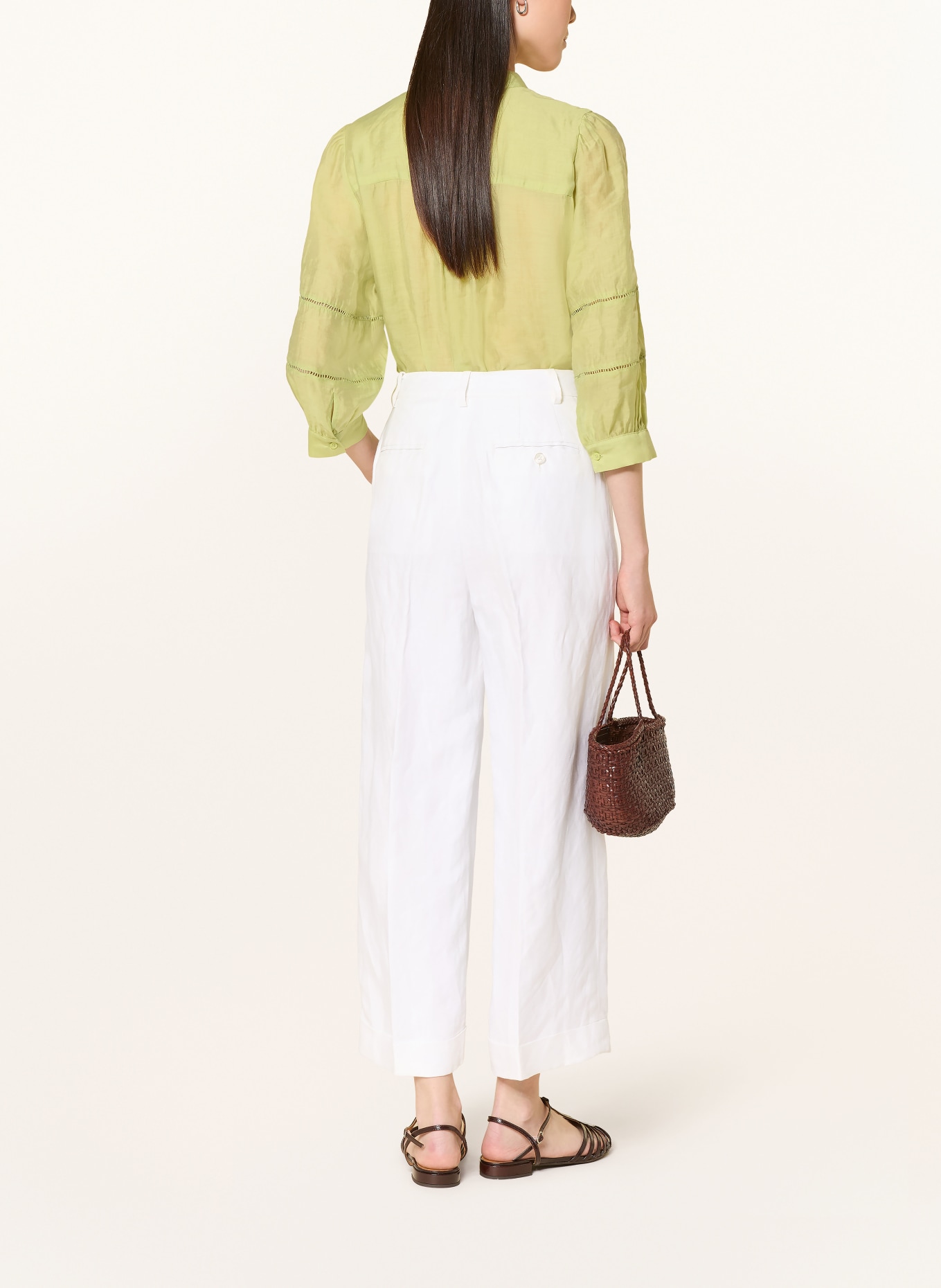 MORE & MORE Blouse à manches 3/4: VERT CLAIR