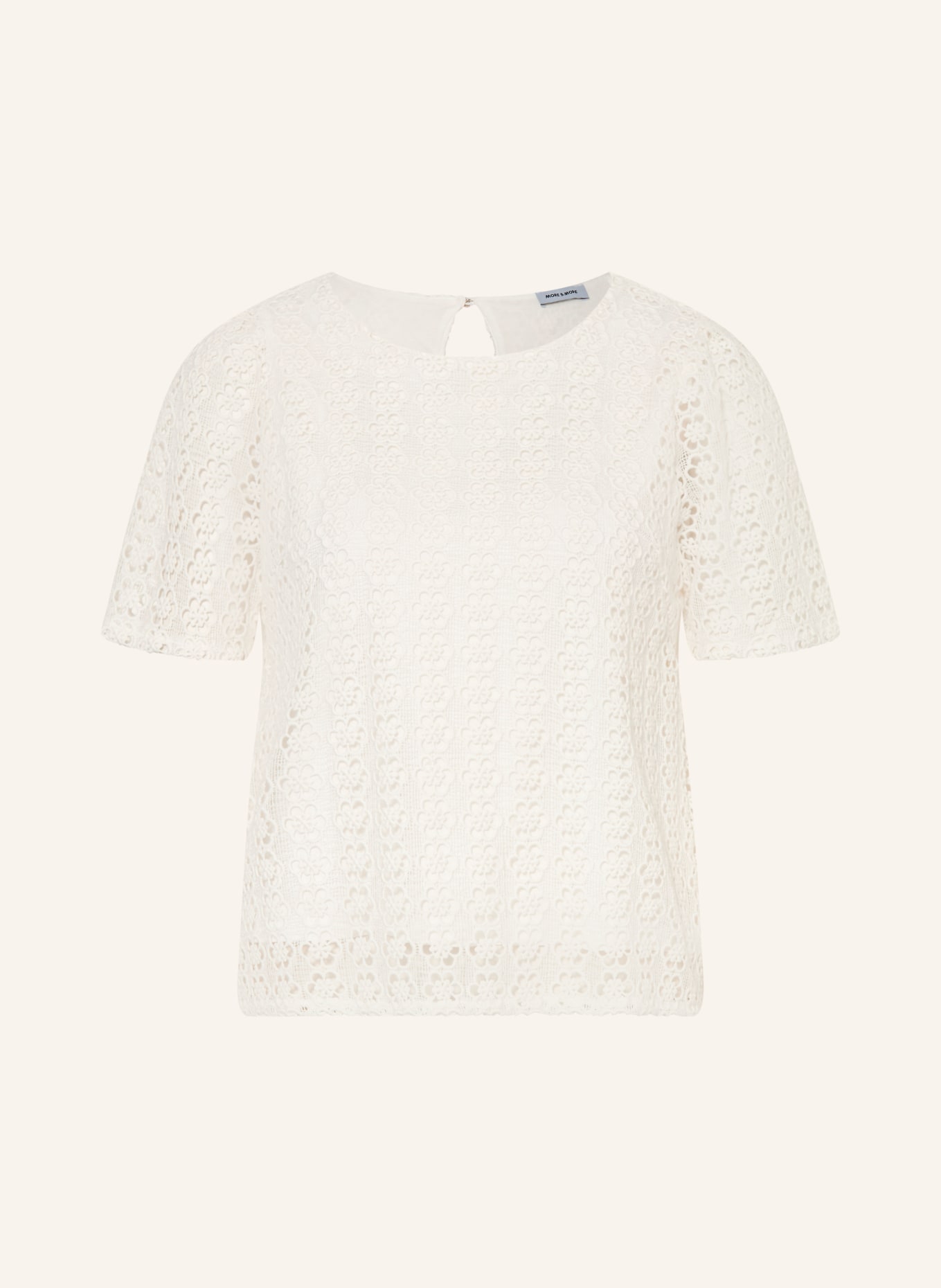 MORE & MORE Blouse van kant: WIT