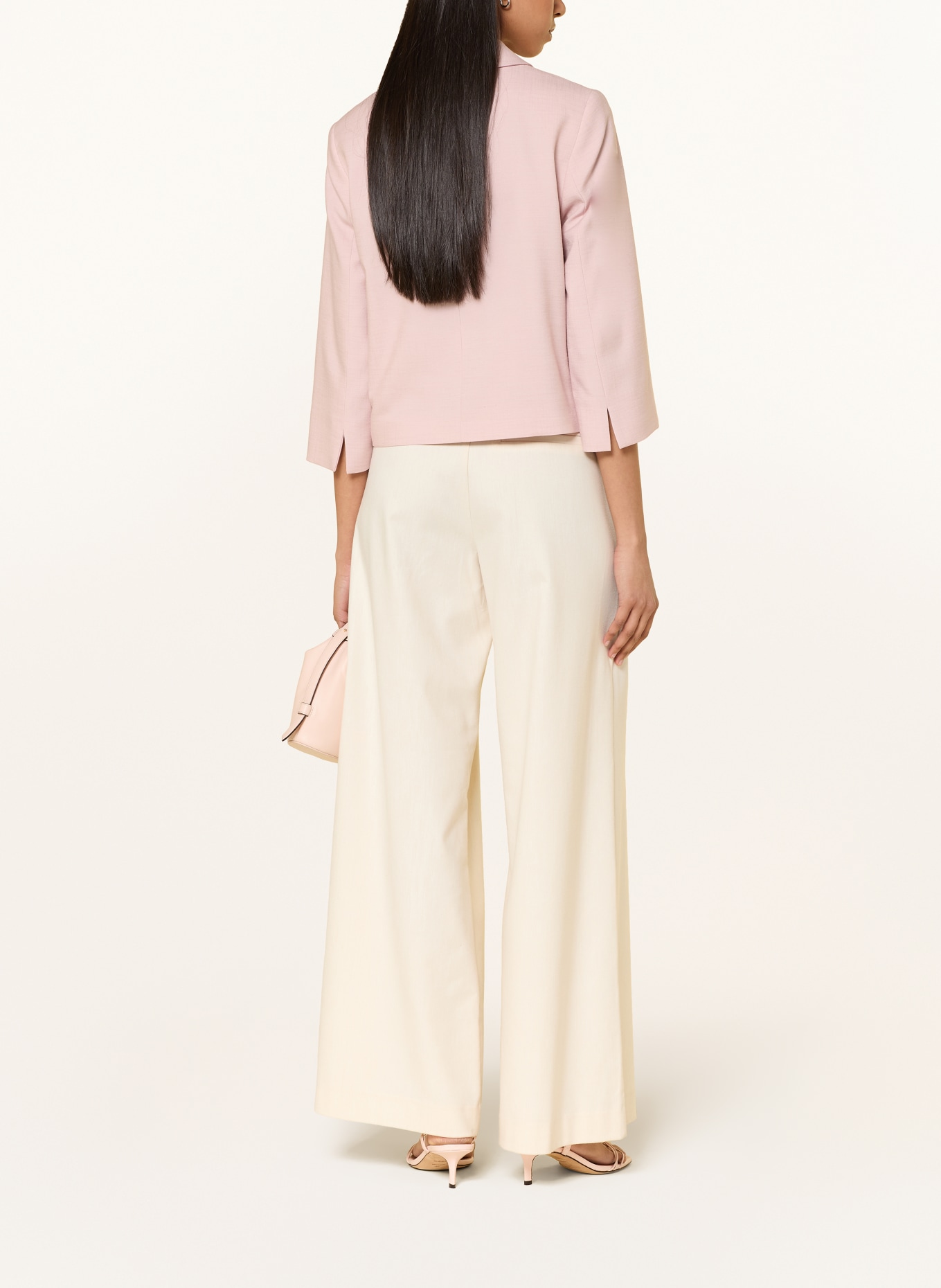 MORE & MORE Kastenjacke mit 3/4-Arm: HELLROSA