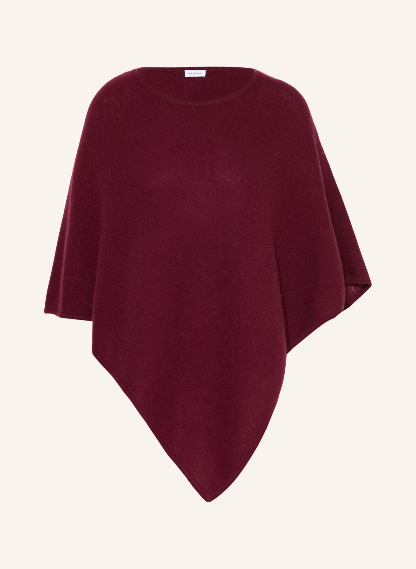 darling harbour Poncho en cachemire: BORDEAUX