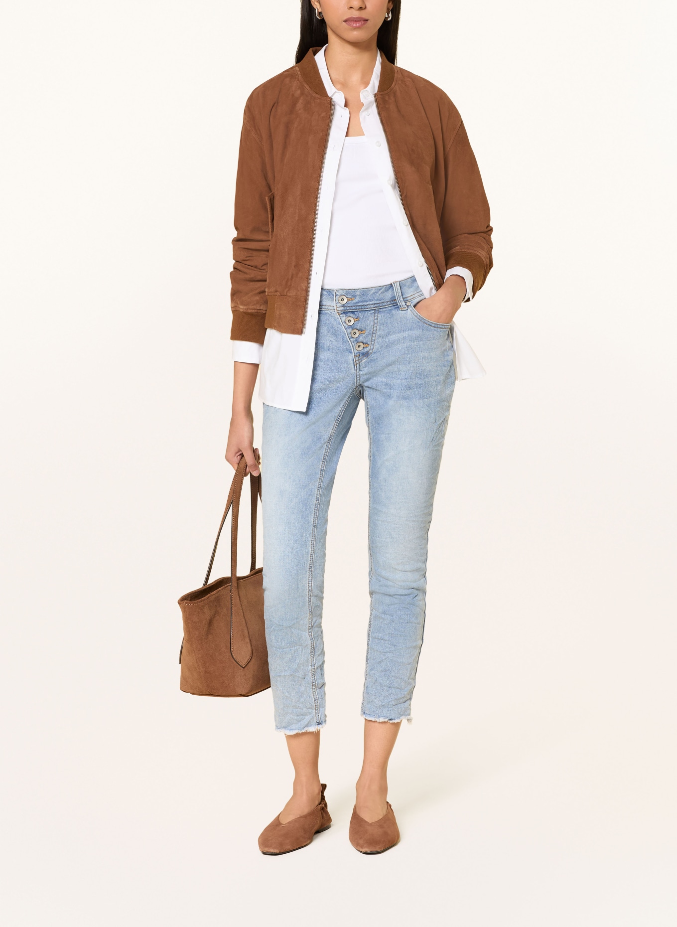 Buena Vista Skinny Jeans MALIBU: 4810 light stone