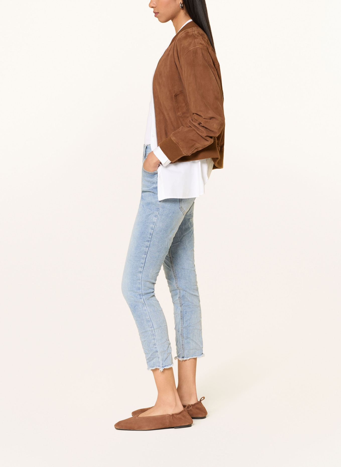 Buena Vista Skinny Jeans MALIBU: 4810 light stone