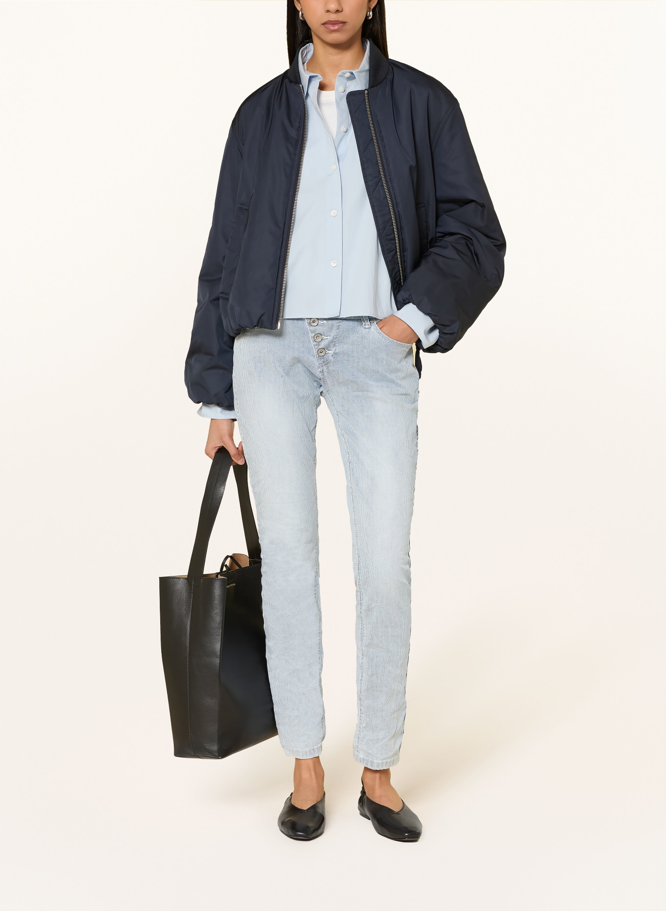 Buena Vista Skinny jeans MALIBU: 6060 blue stripe