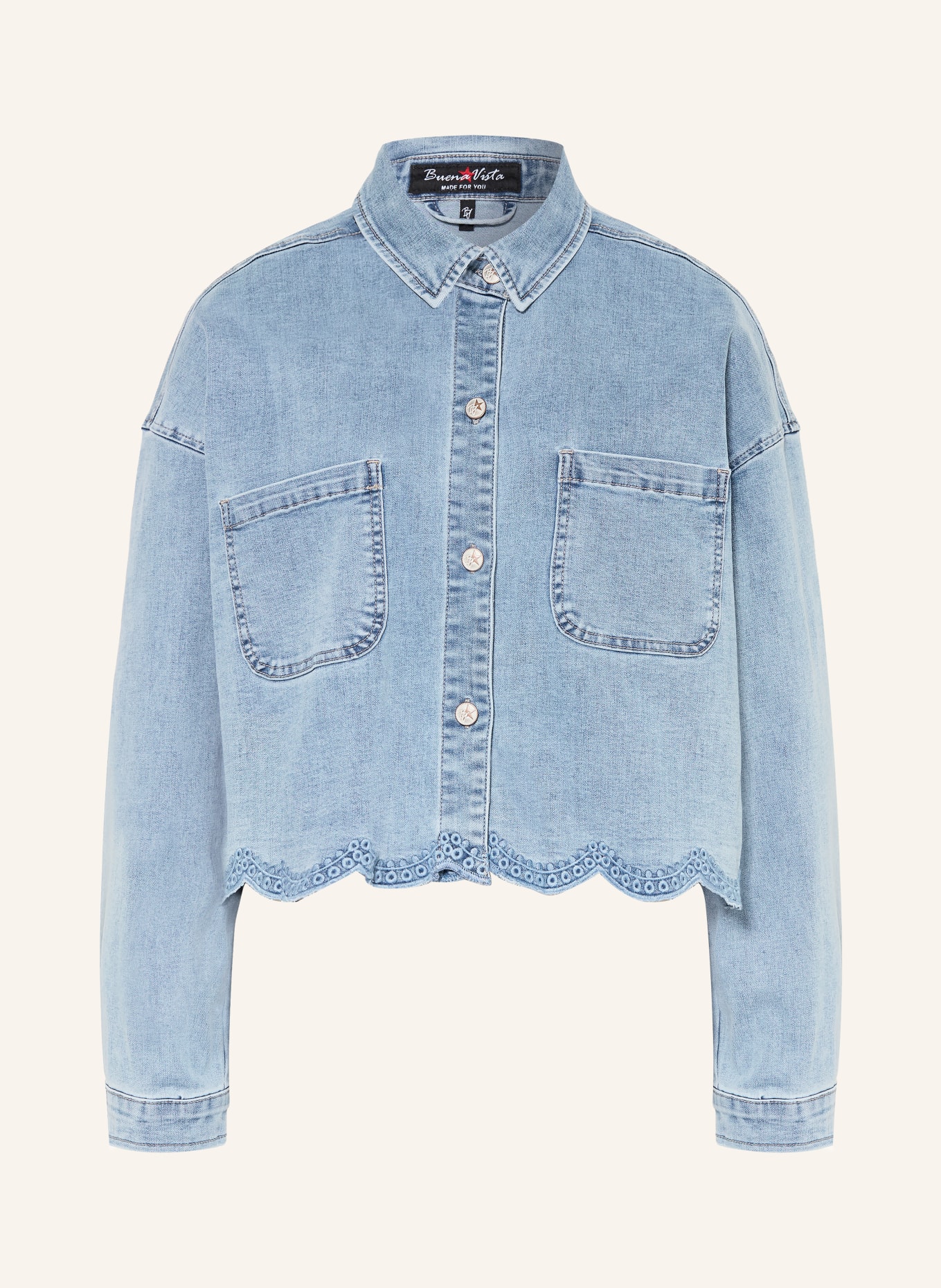 Buena Vista džínová bunda: 6532 embro denim