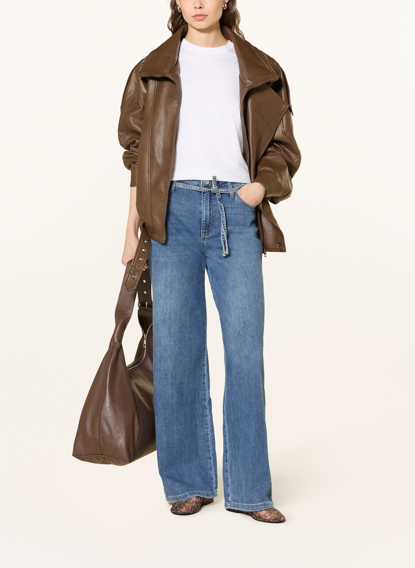 Buena Vista Wide-leg jeans: 6253 mid stone