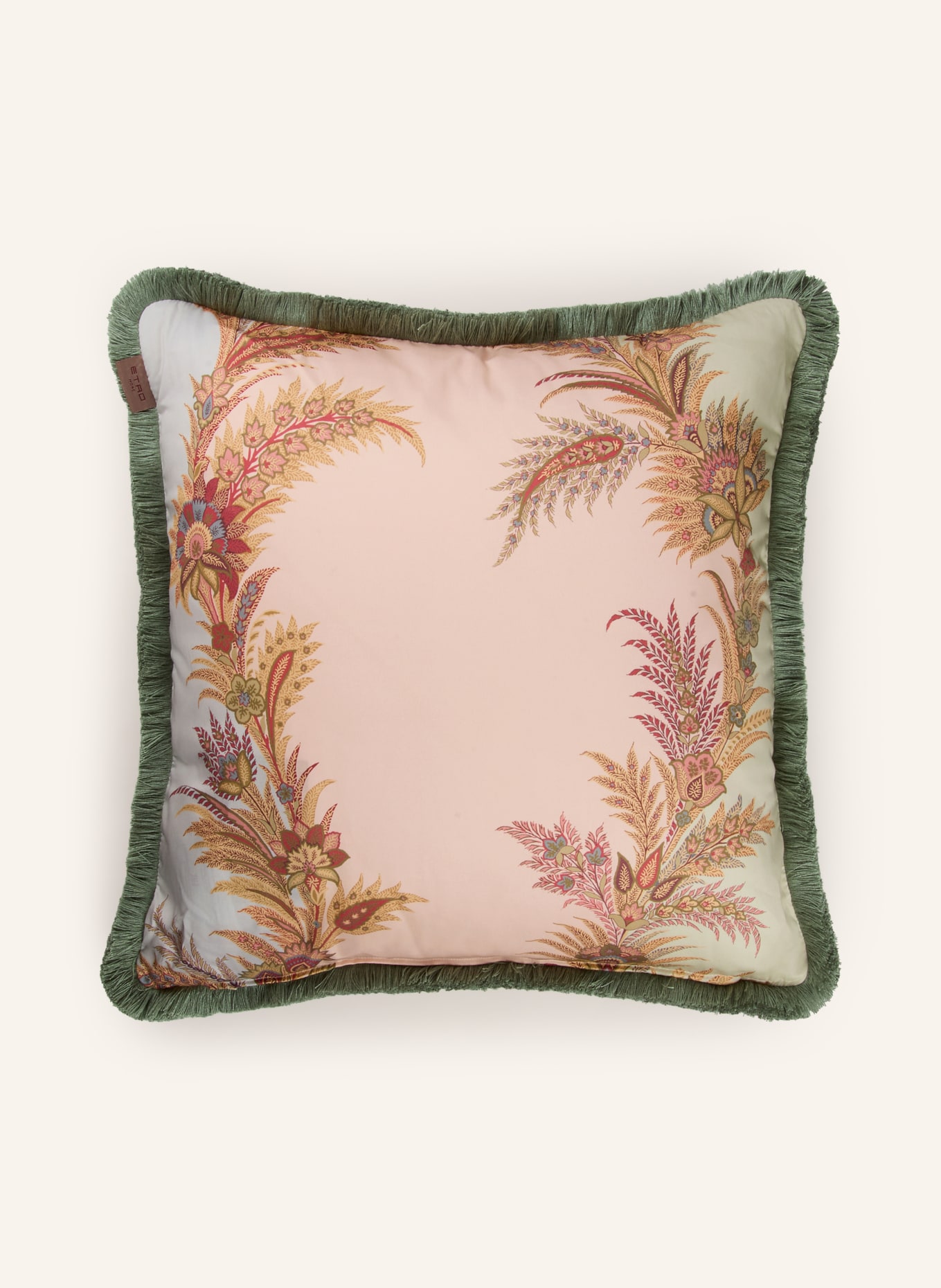 ETRO Home Sierkussens: ROSE CLAIR / DONKERROOD / DONKERGROEN