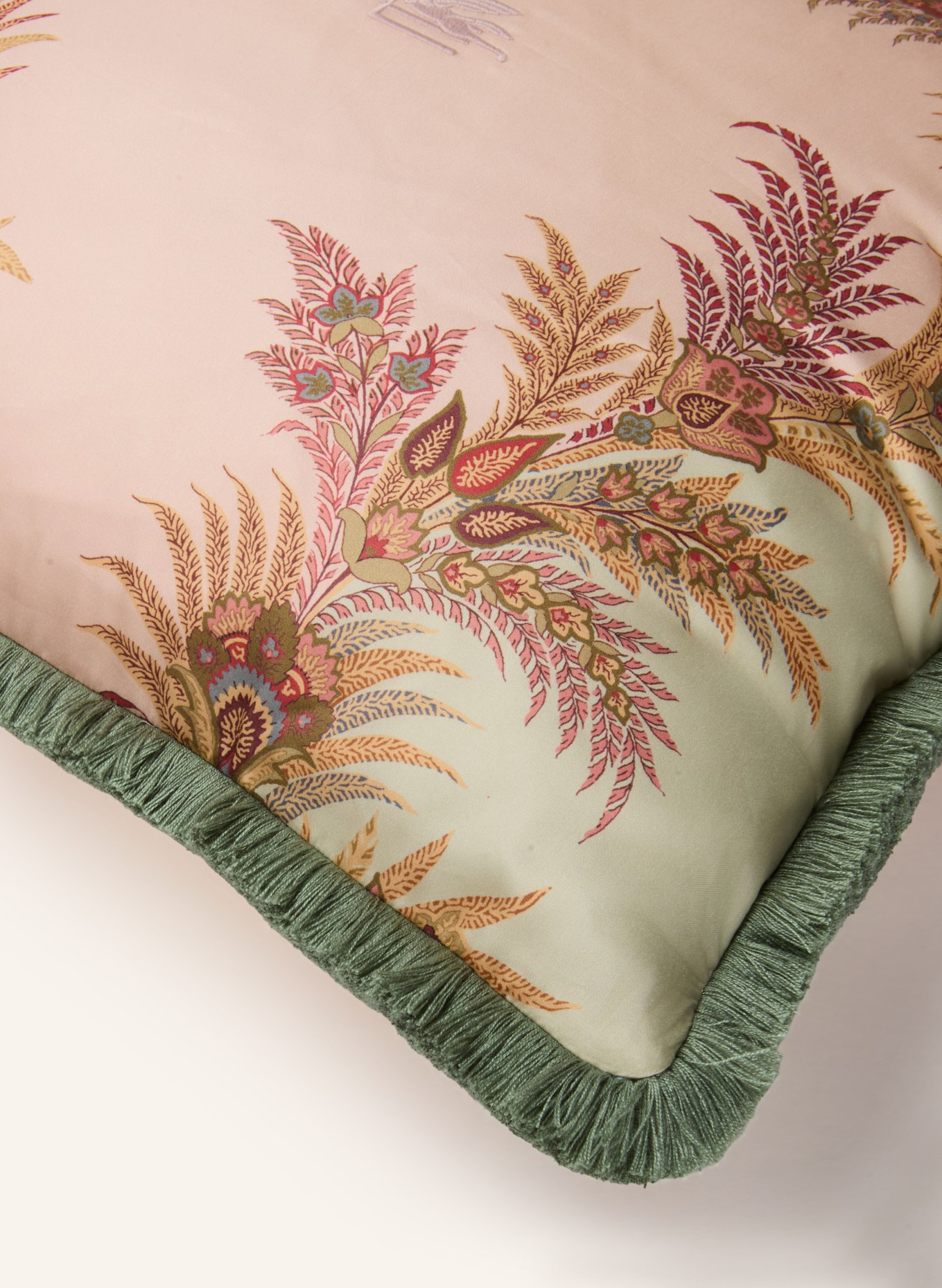 ETRO Home Sierkussens: ROSE CLAIR / DONKERROOD / DONKERGROEN