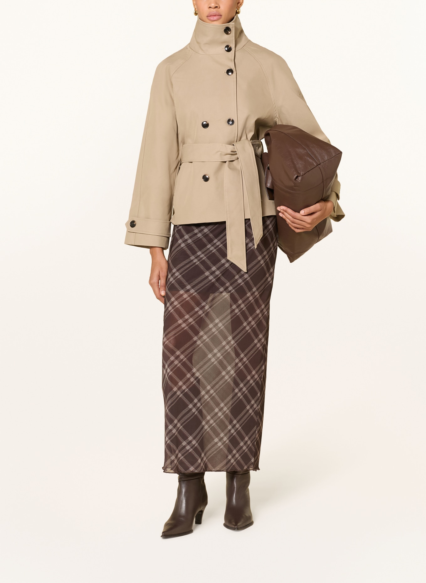 NEO NOIR Trenchcoat MUNET: CAMEL