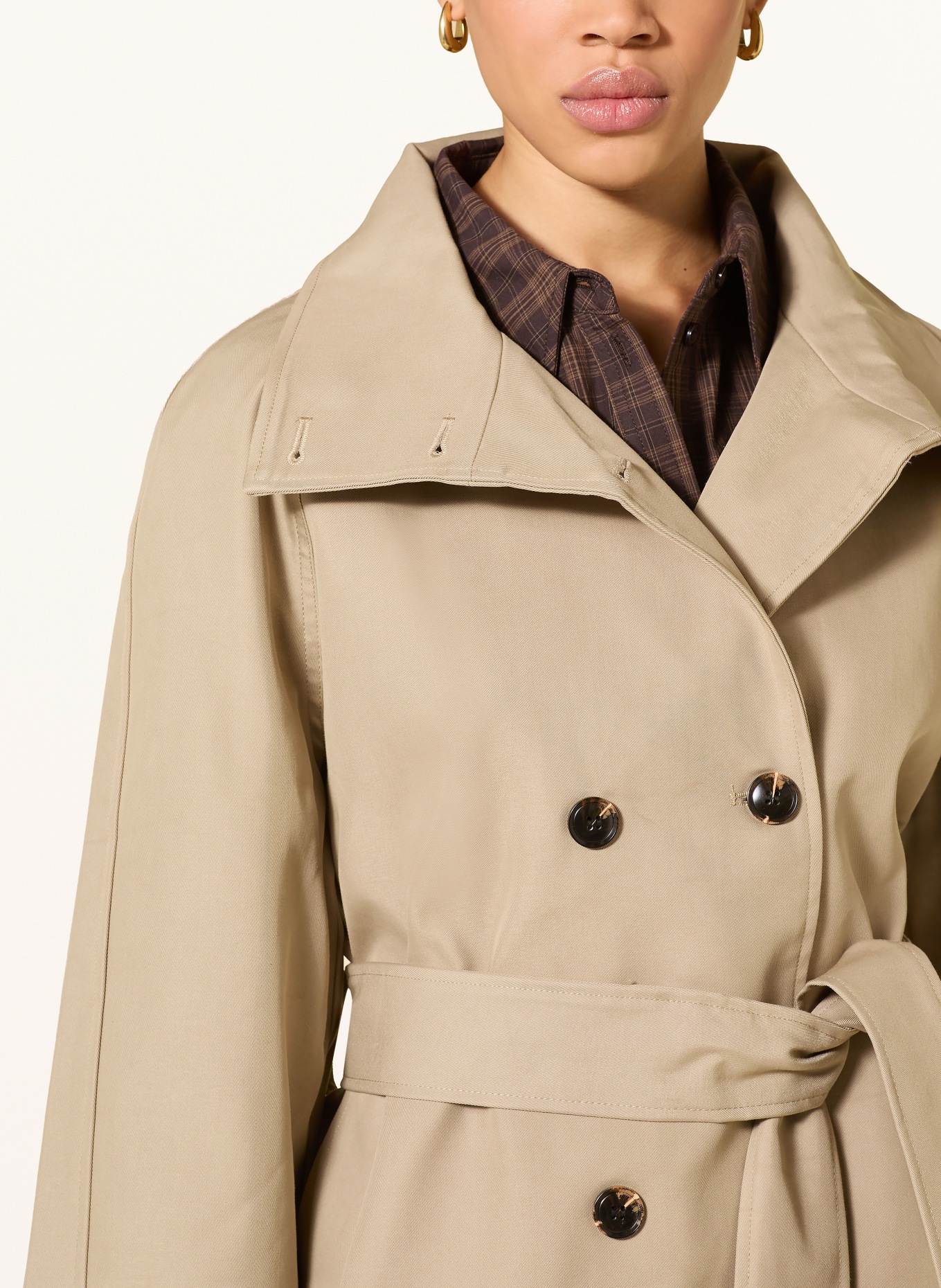 NEO NOIR Trenchcoat MUNET: CAMEL