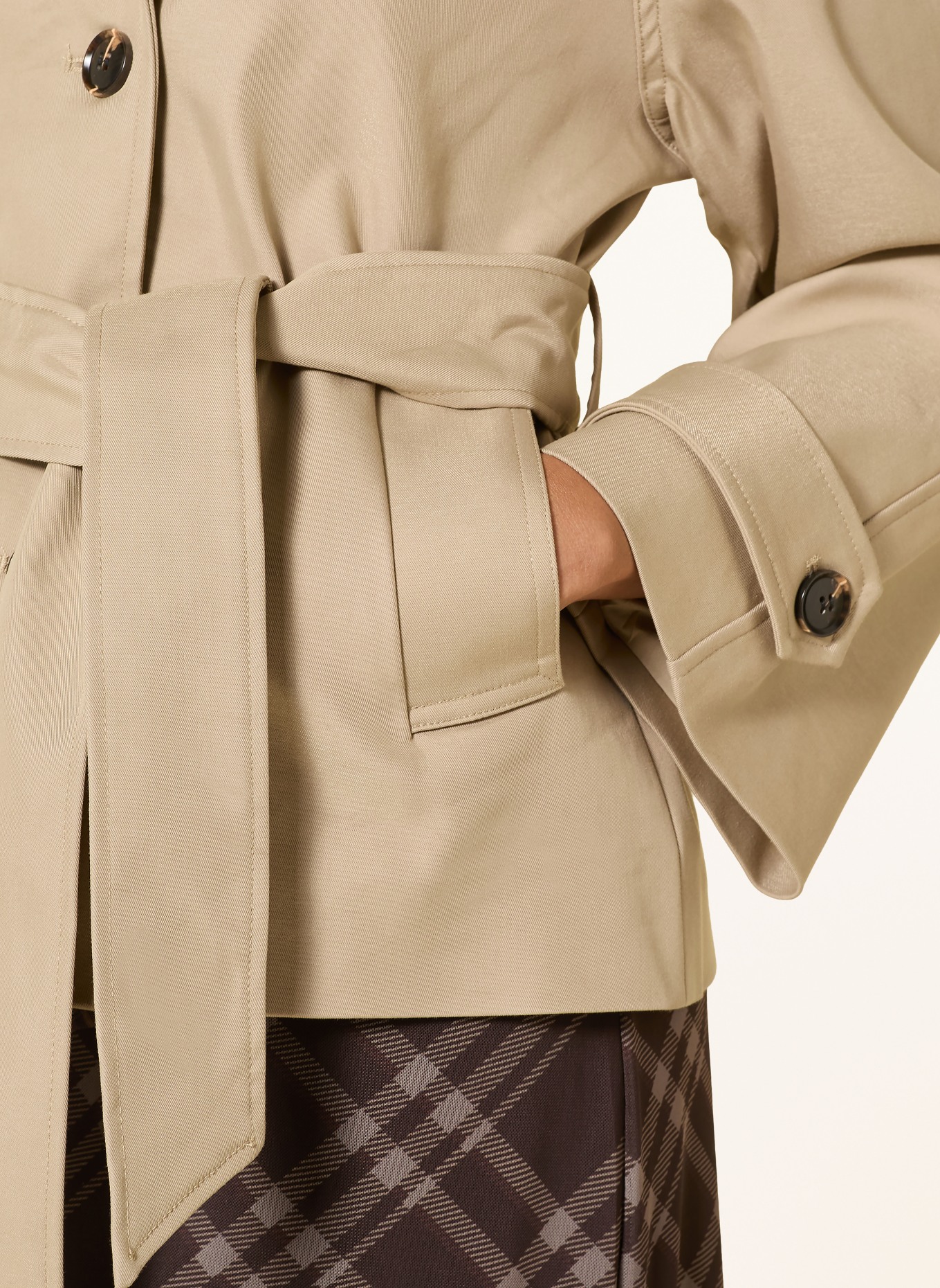 NEO NOIR Trenchcoat MUNET: CAMEL