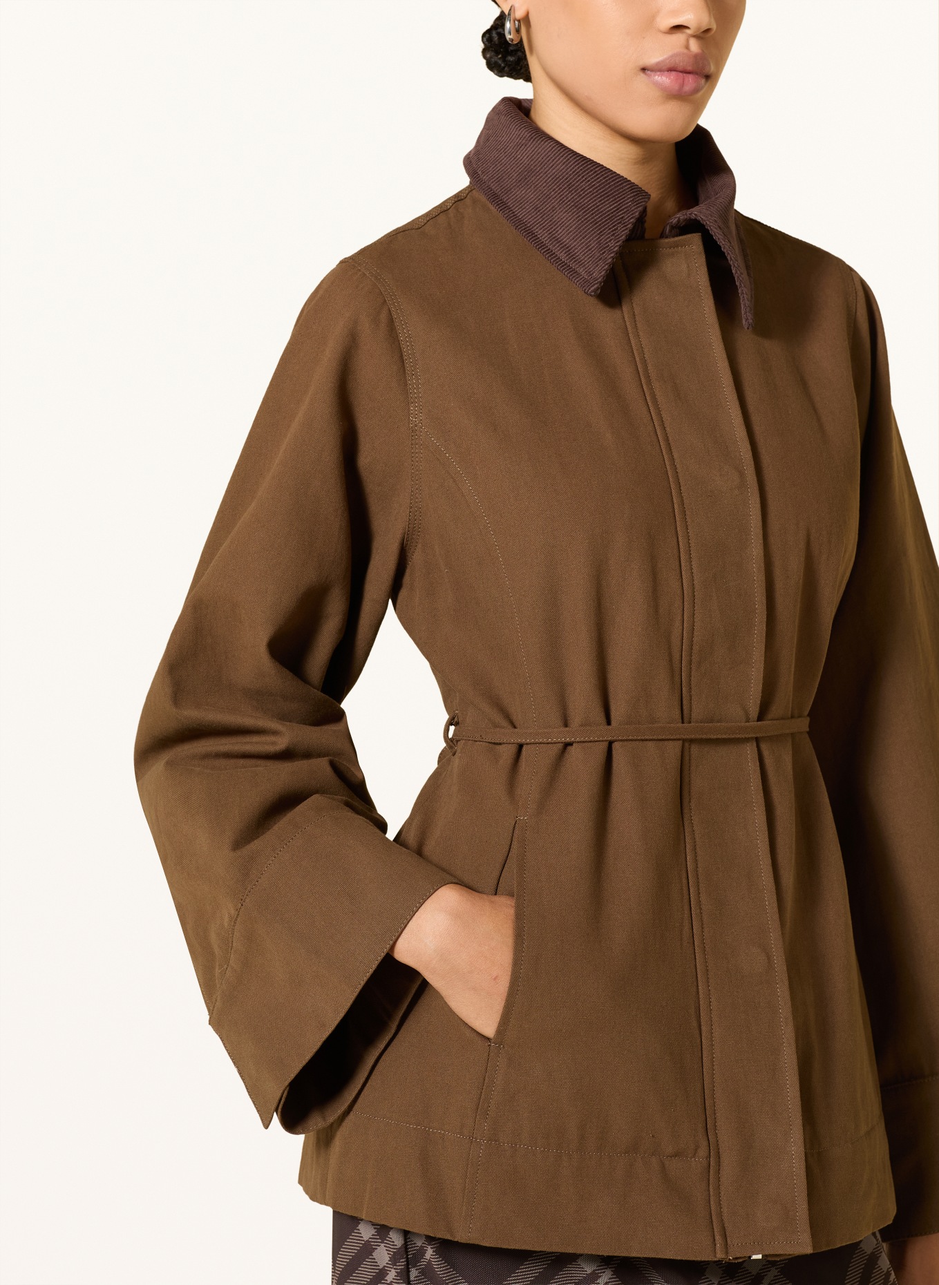 NEO NOIR Overjacket HEMPLER: BRAUN / DUNKELBRAUN