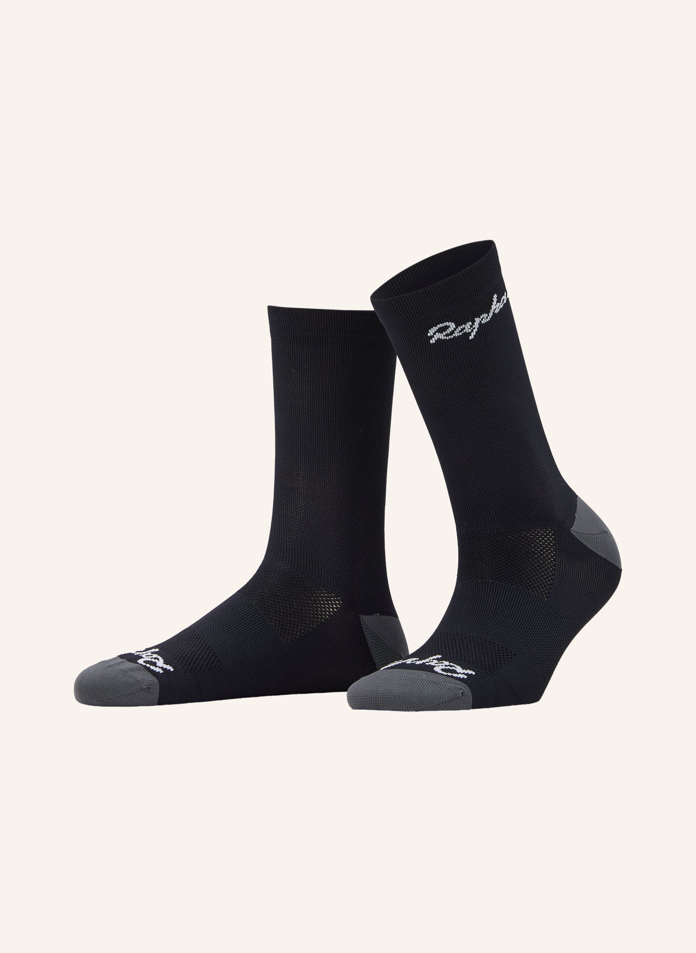 Rapha Socken LOGO: SCHWARZ / GRAU
