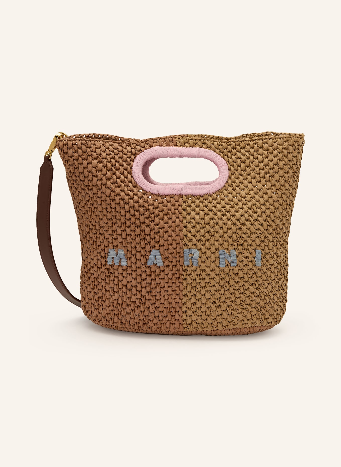 MARNI torebka: BLADORÓŻOWY / BEŻOWY / JASNOCZARY