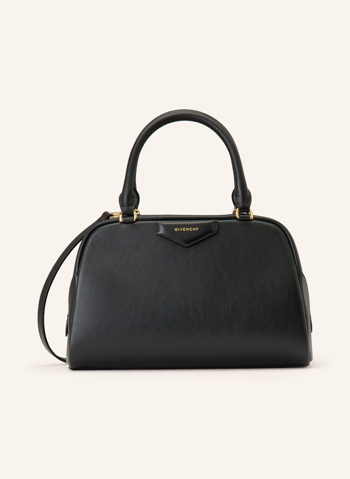 GIVENCHY Handtas ANTIGONA EAST-WEST MEDIUM: ZWART / GOUD