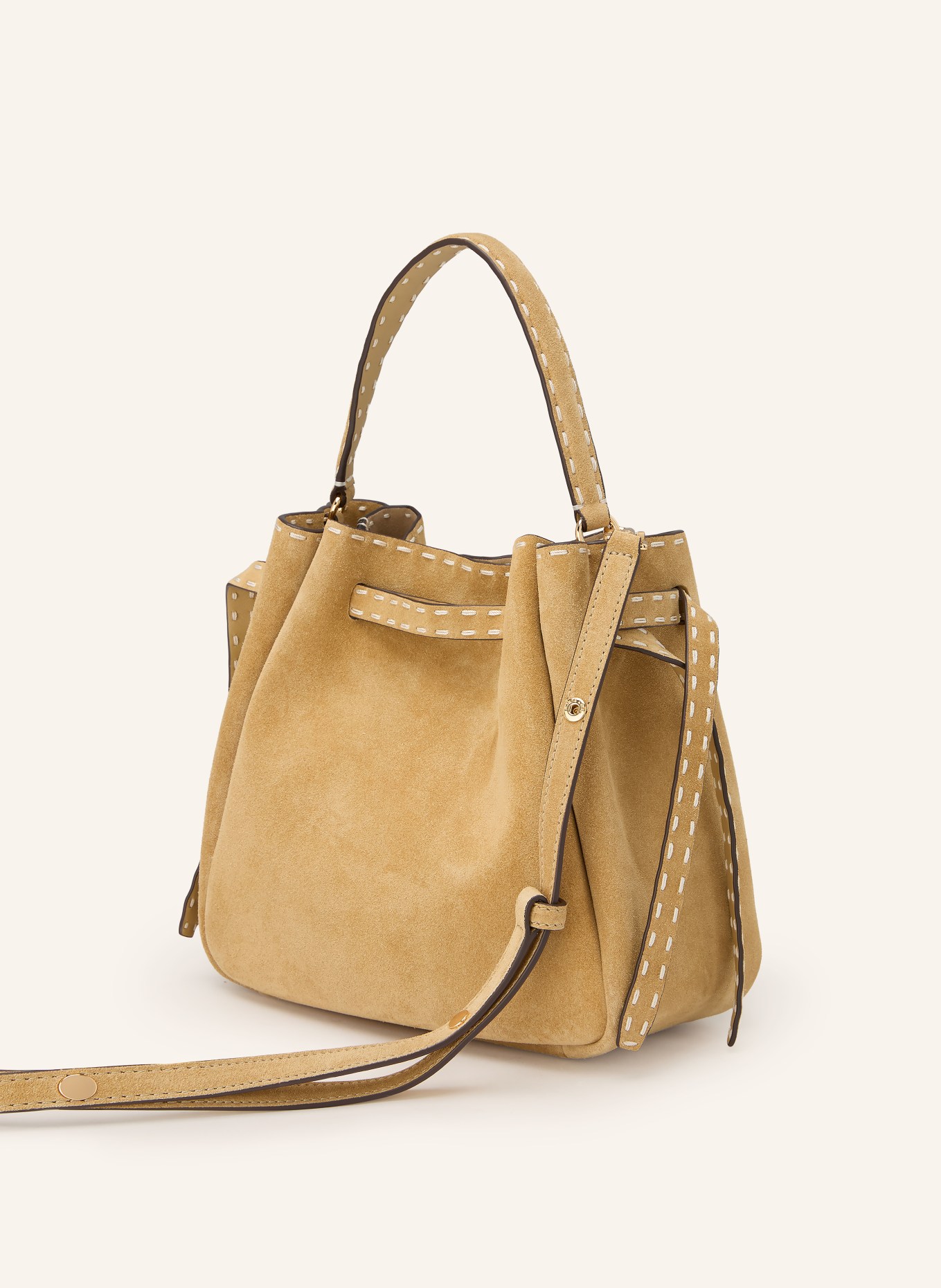 TORY BURCH ROMY handbag: CAMEL