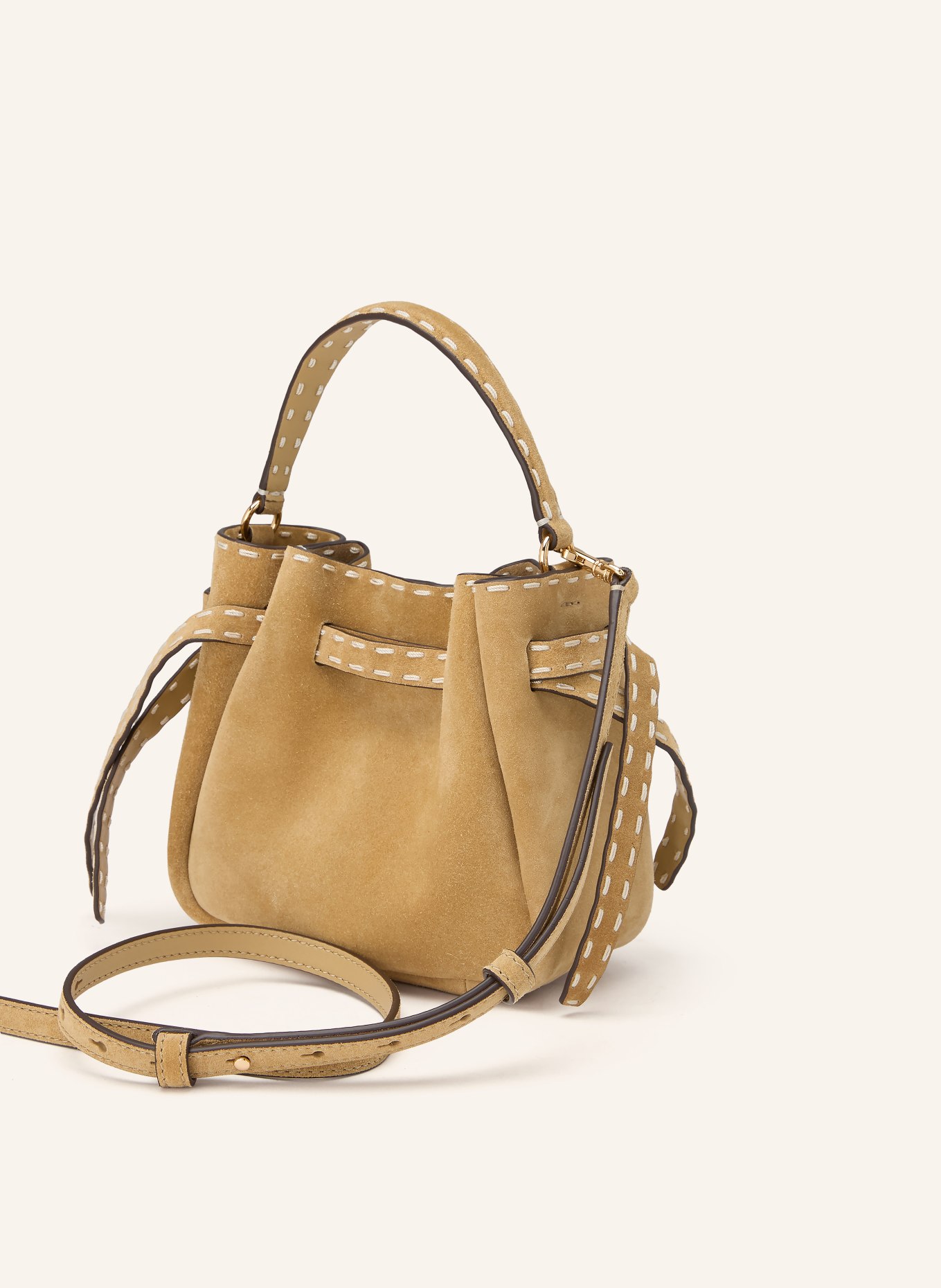 TORY BURCH ROMY handbag: CAMEL