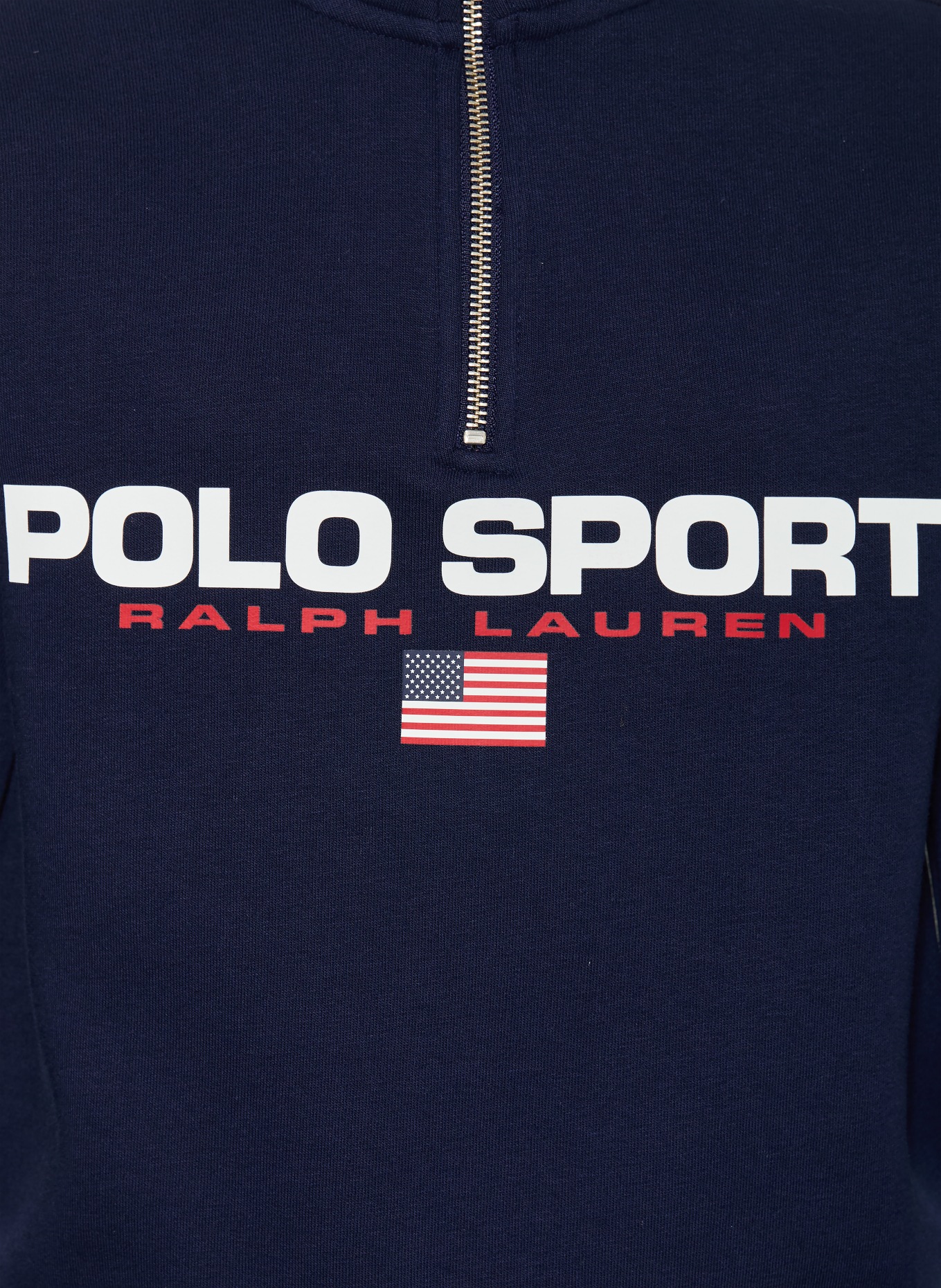POLO RALPH LAUREN Sweat-Troyer: DUNKELBLAU / ROT / WEISS