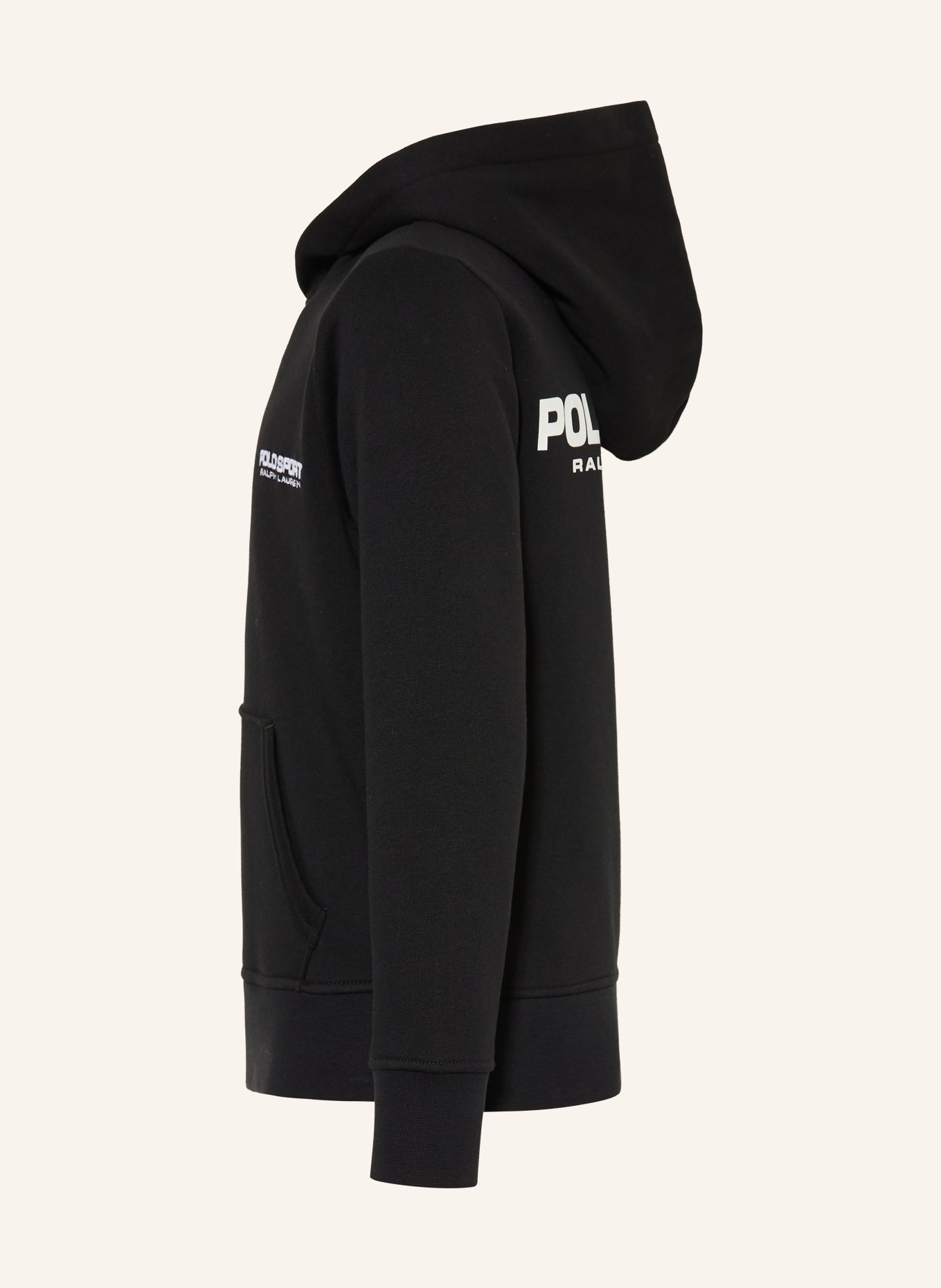 POLO RALPH LAUREN Hoodie: SCHWARZ / WEISS