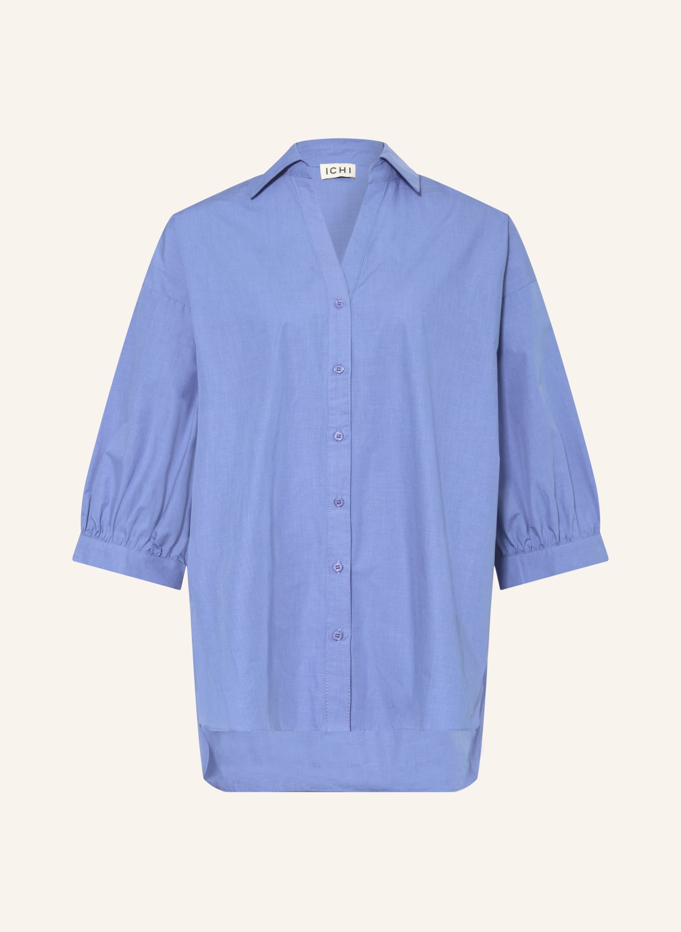 ICHI Bluse IHJALBA mit 3/4-Arm: BLAU