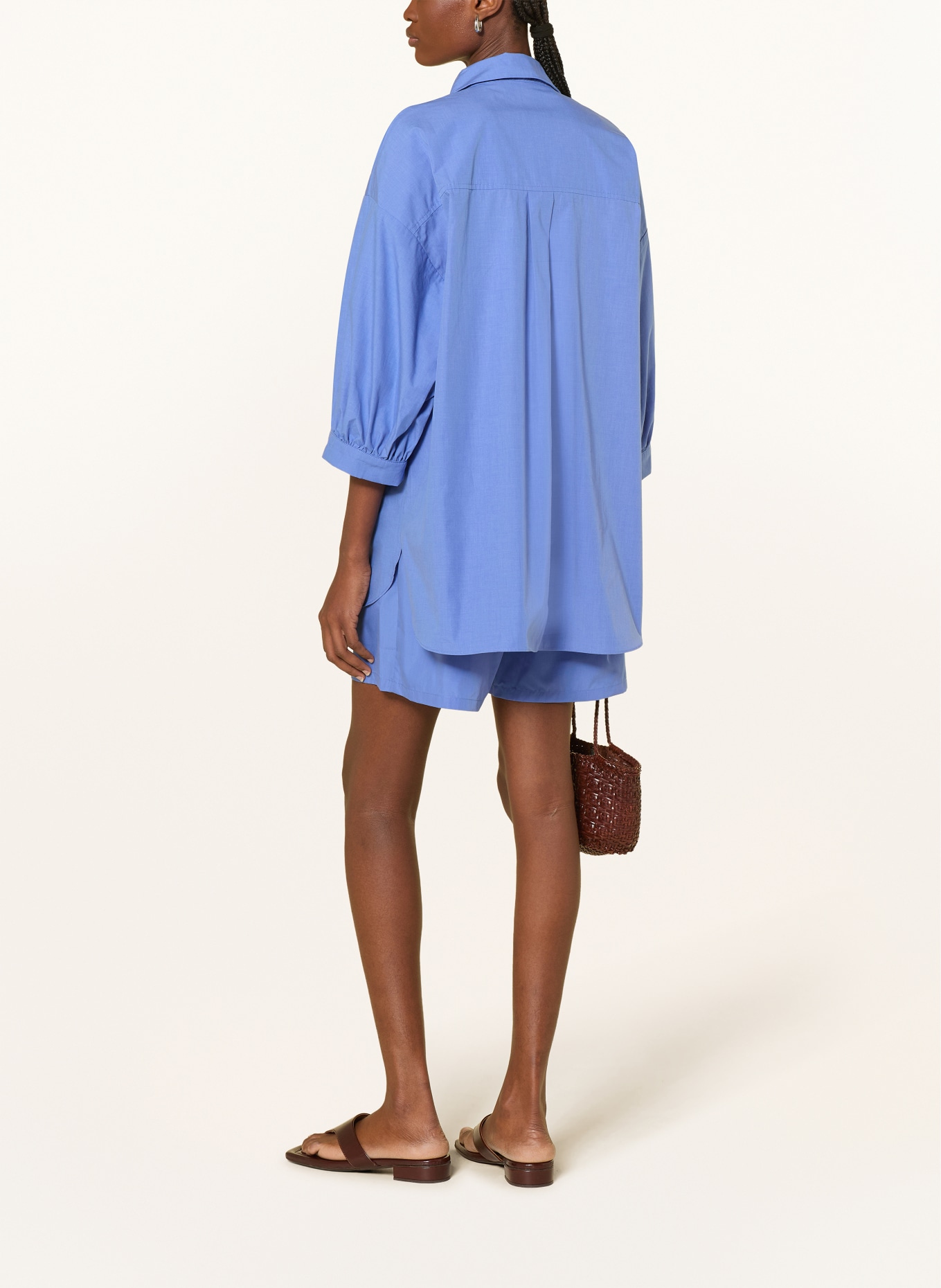 ICHI Bluse IHJALBA mit 3/4-Arm: BLAU