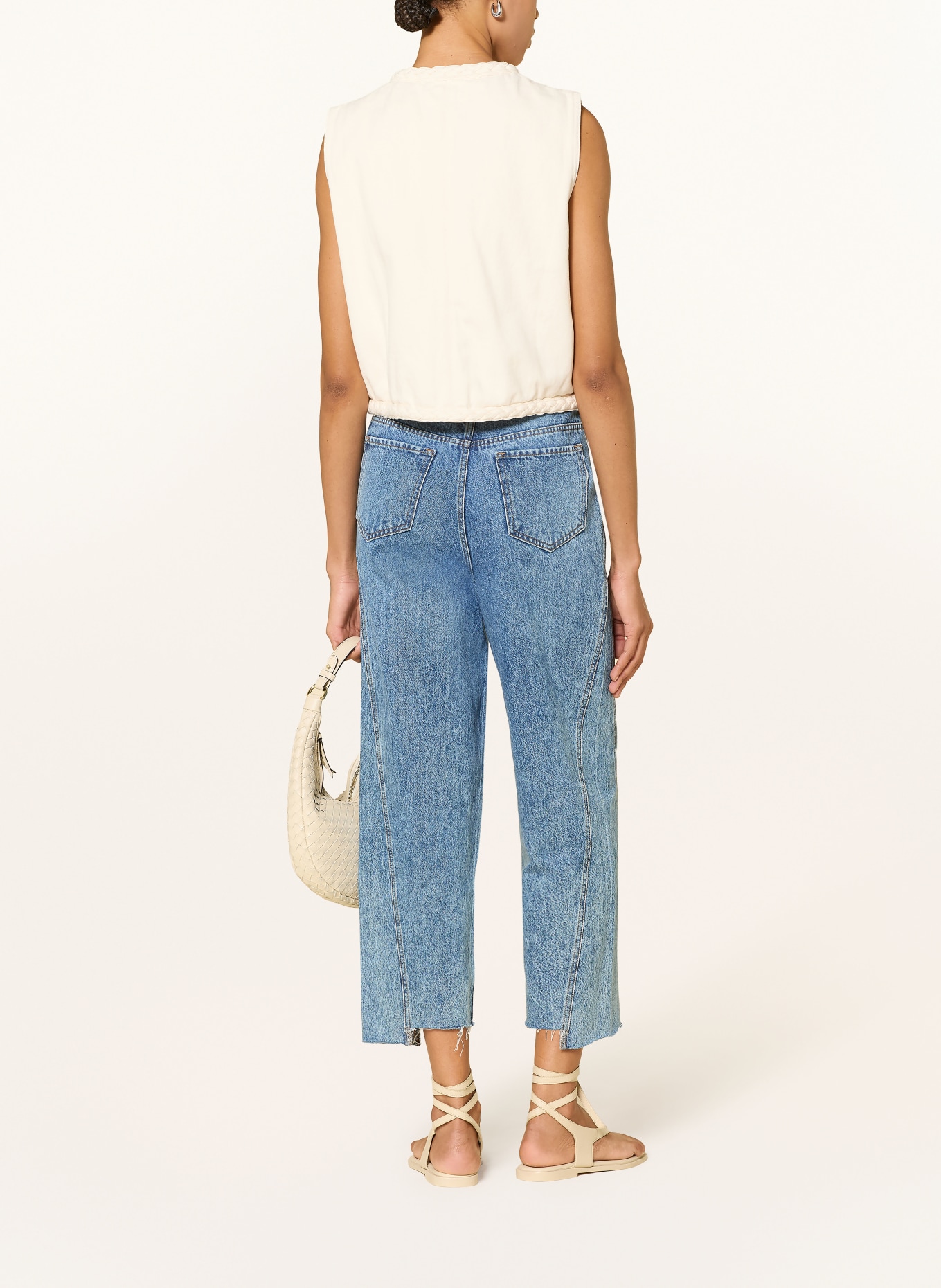 ICHI Cropped Jeans IHOBINNE: 900000273 DENIM LIGHT BLUE STONEWASHED