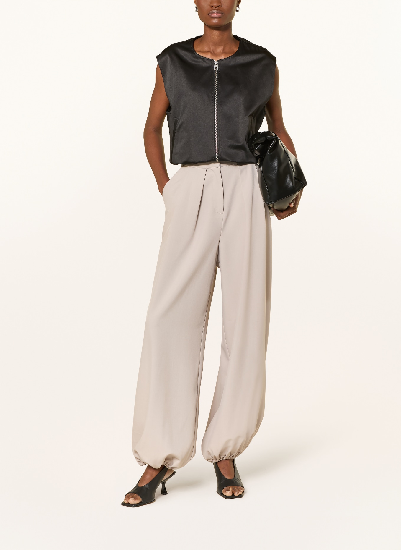 ICHI IHFAVA Pants: BEIGE