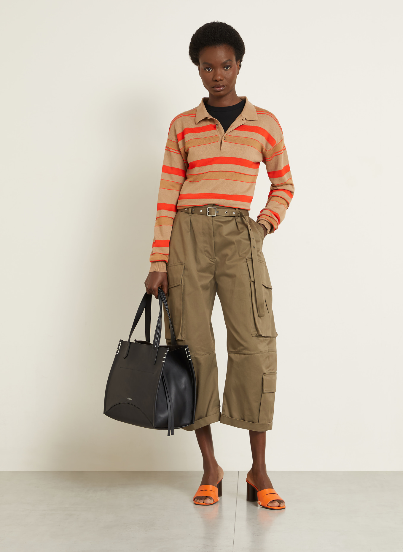 JW ANDERSON Shopper LOAFER CABAS: BLACK