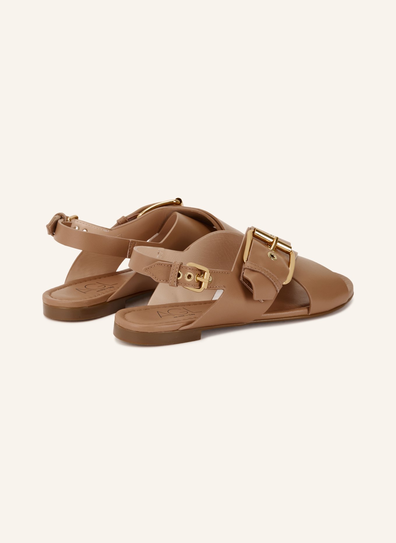 AGL Sandalen SUMMER CRISS CROSS: CAMEL / GOLD