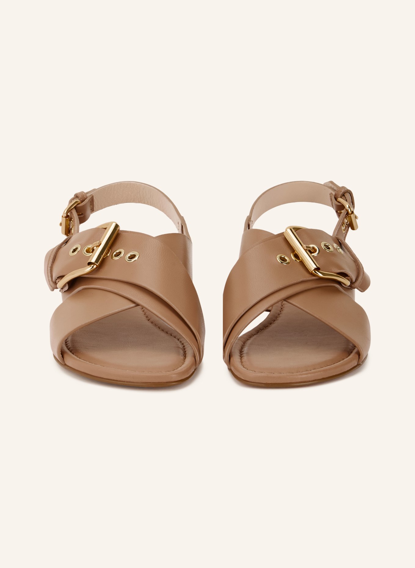 AGL Sandalen SUMMER CRISS CROSS: CAMEL / GOLD