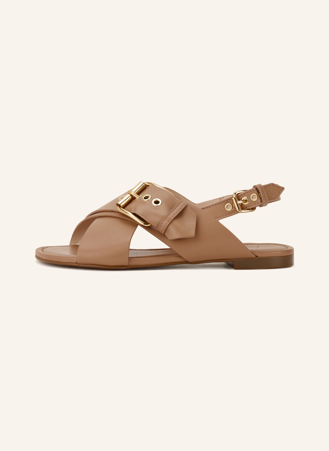 AGL Sandalen SUMMER CRISS CROSS: CAMEL / GOLD