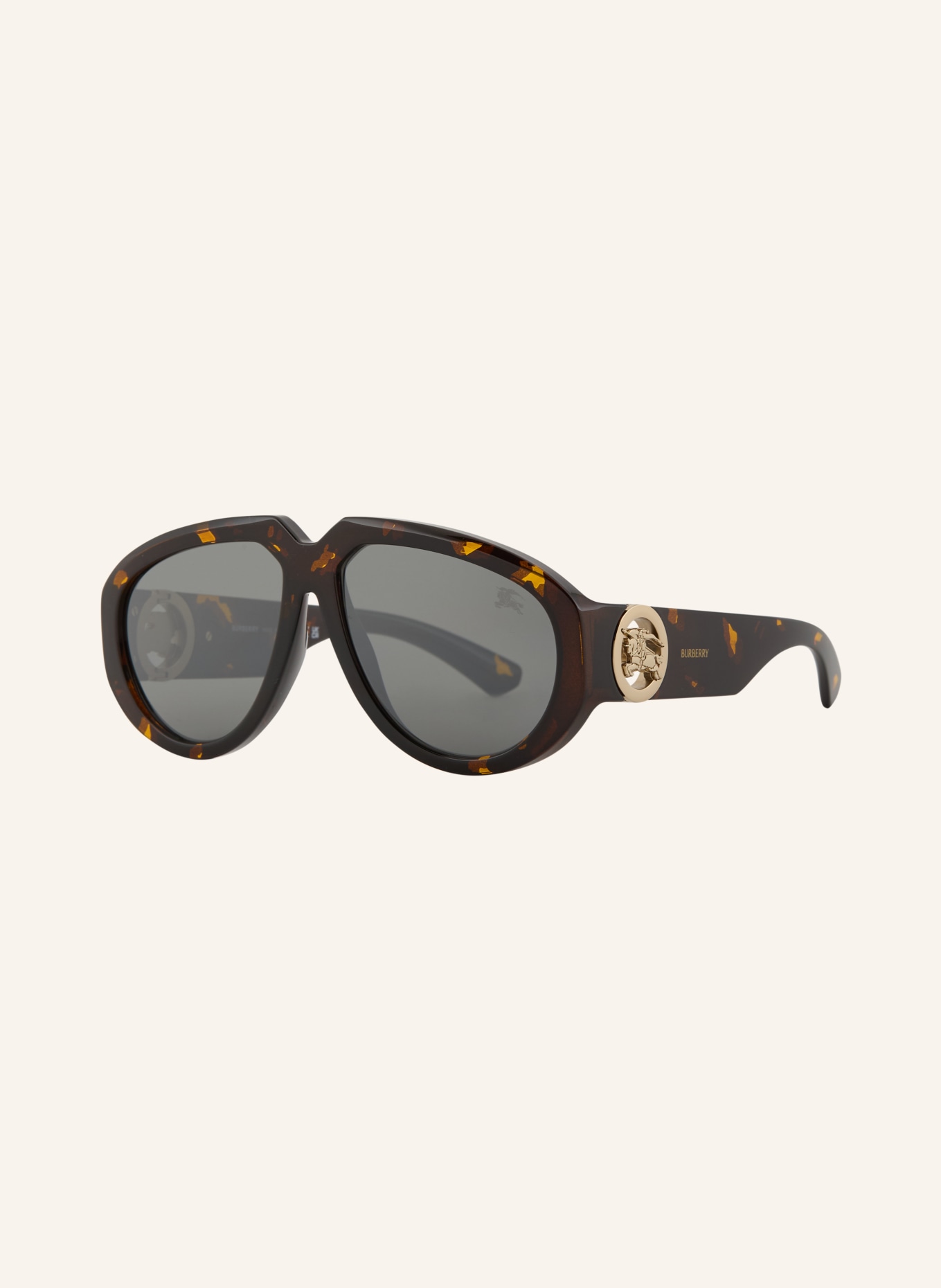 BURBERRY Zonnebril BE4479U: HAVANA/ GRIJS SPIEGELEND